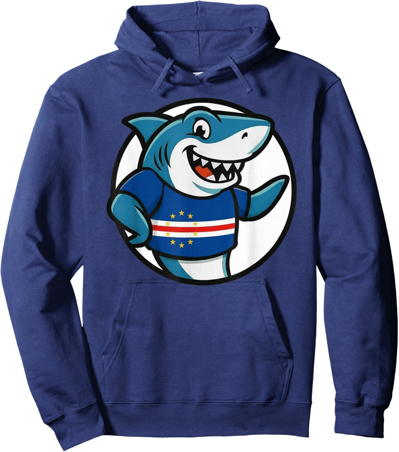 Cape Verde Shark Flag Funny Cape Verdean Hoodie - Hoodie | Navy