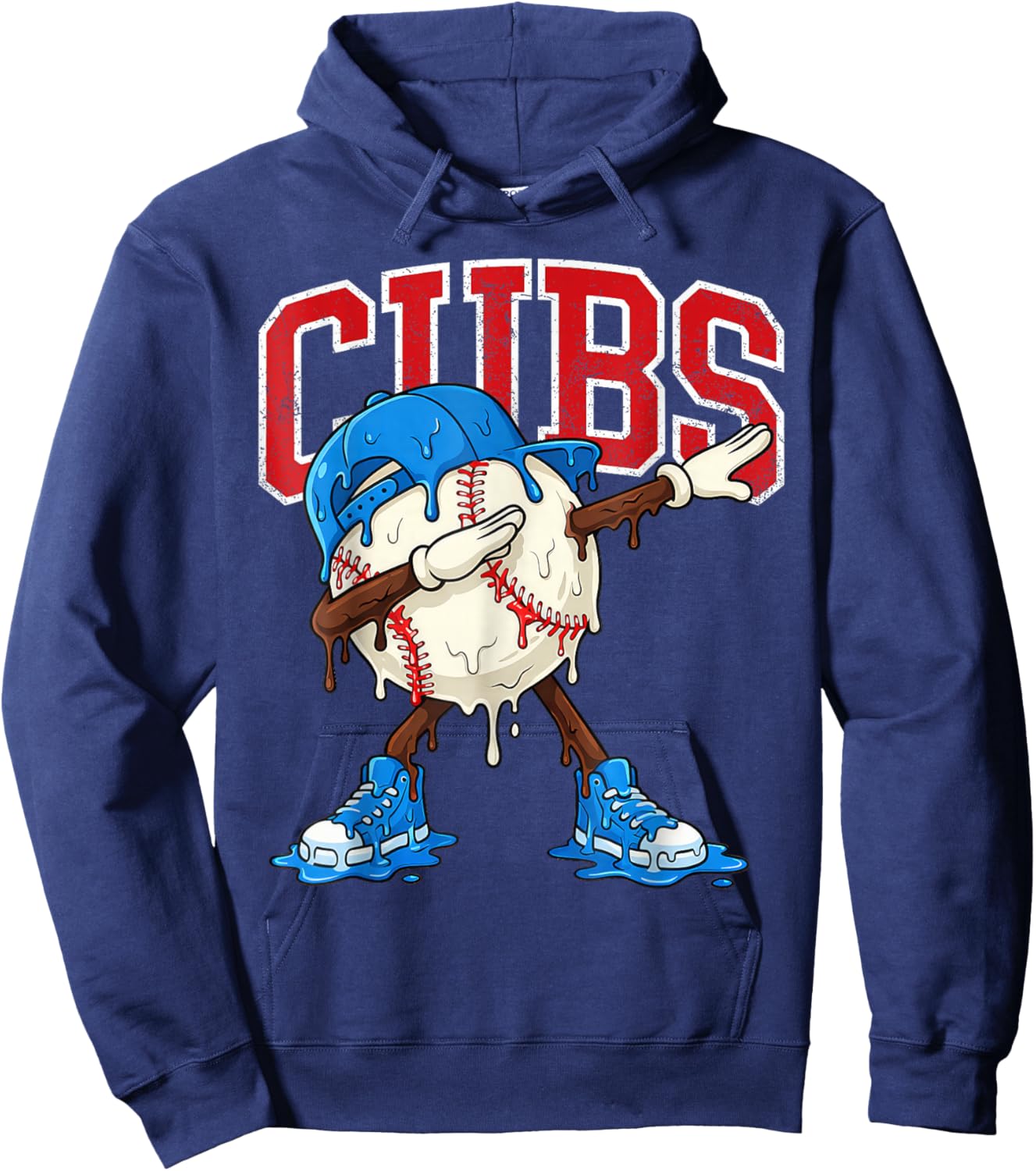 Vintage Cubs Name Personalized Retro Women Kid Hoodie - Hoodie | Navy