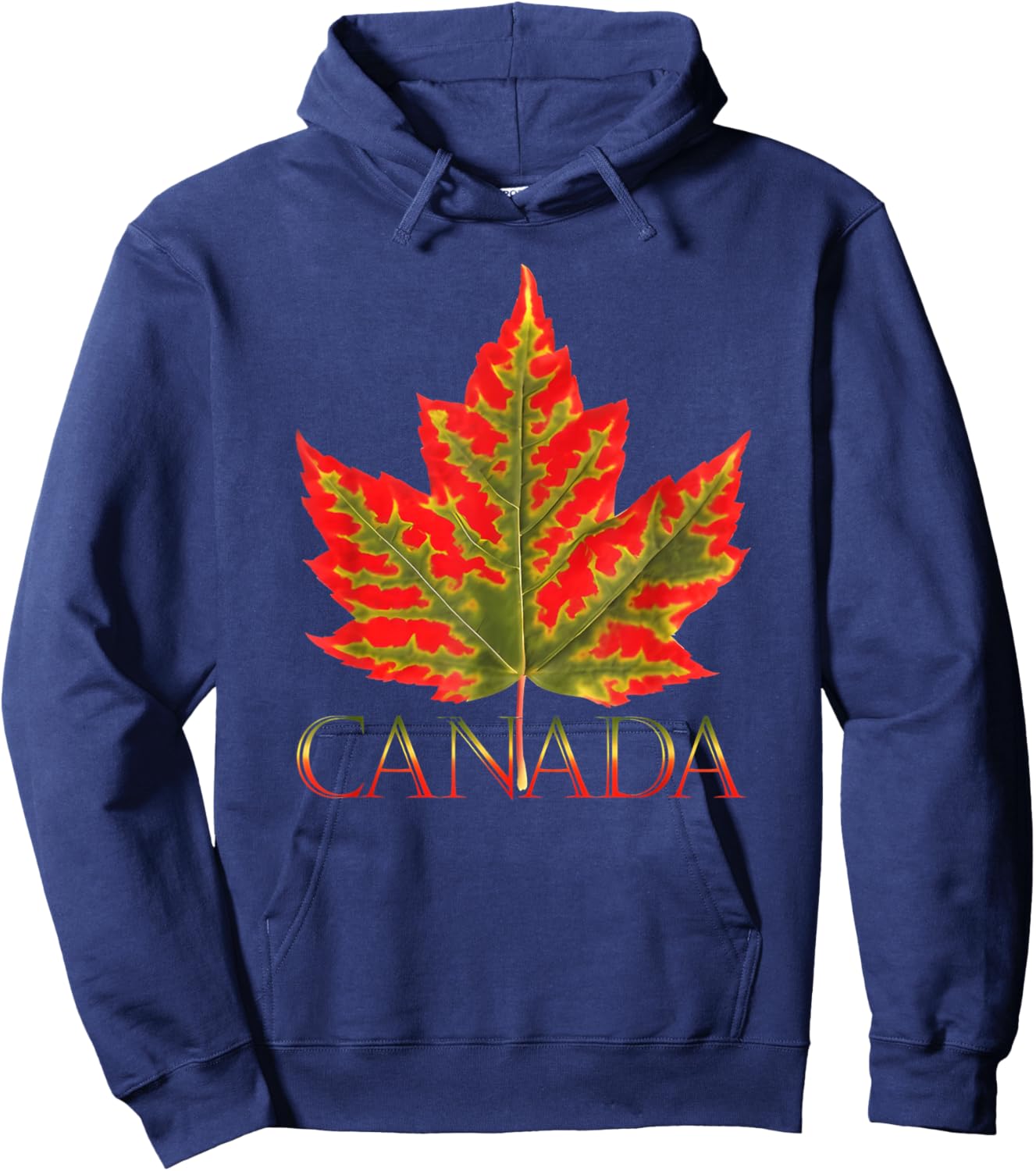 Canada Canada Canada Vancouver Montreal Flag Hoodie - Hoodie | Navy