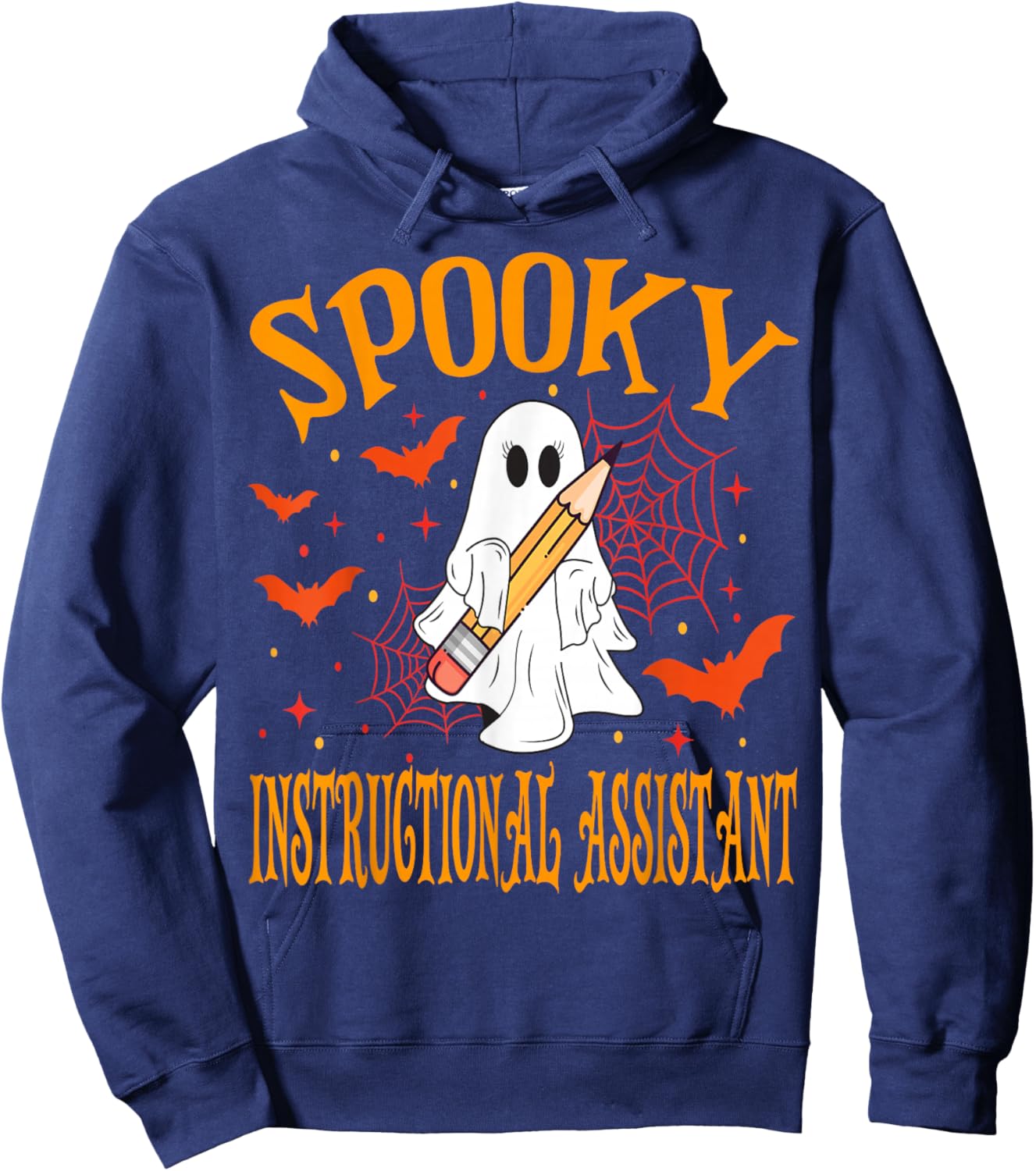 Spooky Instructional Assistant Halloween School Hoodie - Hoodie | Navy