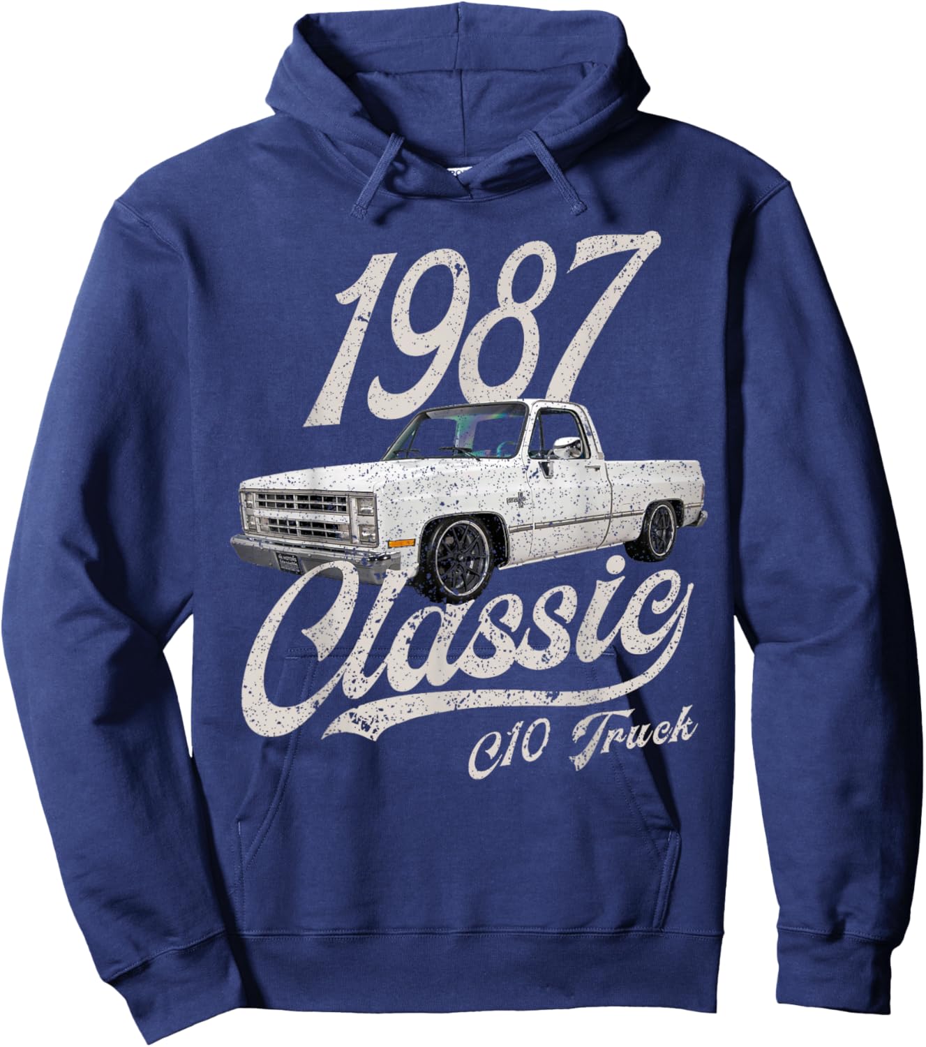 1987 87 C10 Truck Hoodie - Hoodie | Navy
