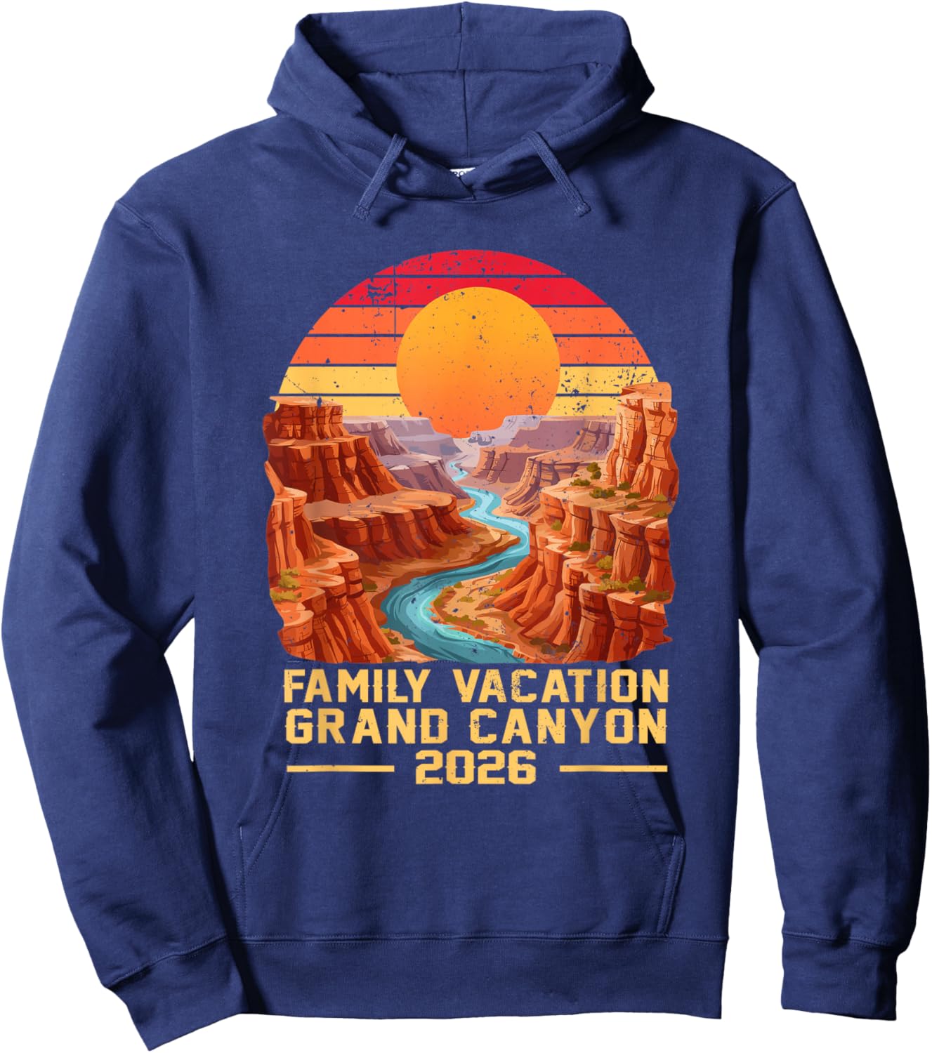 Family Vacation Grand Canyon National Park 2026 Hoodie - Hoodie | Navy