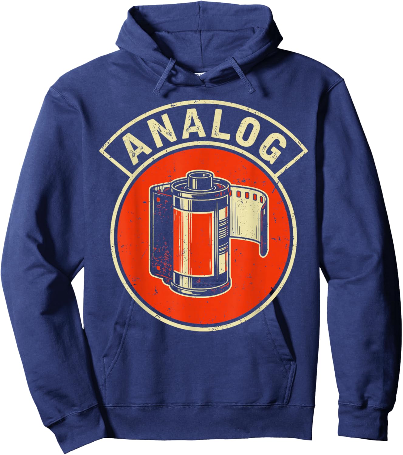 Analog Film Photography Retro Camera Design Hoodie - Hoodie | Navy