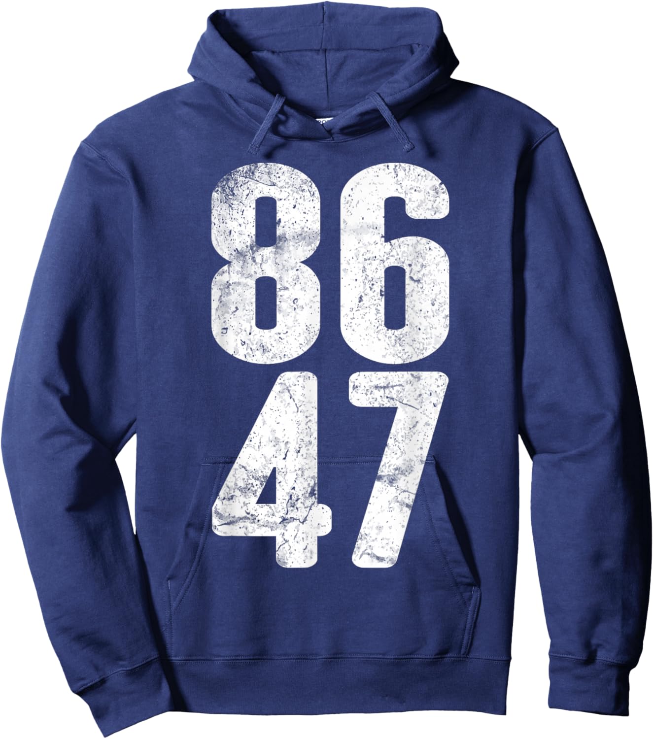 86 47 Anti-Trump Vintage 8647 Hoodie - Hoodie | Navy