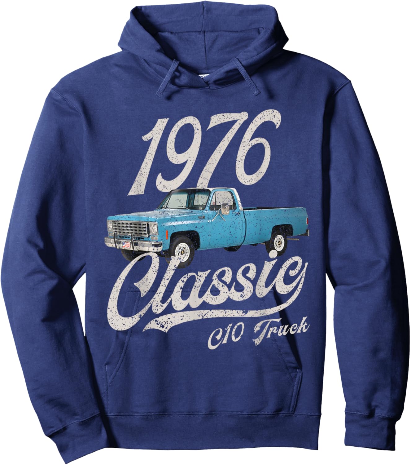 1976 76 C10 Truck Hoodie - Hoodie | Navy