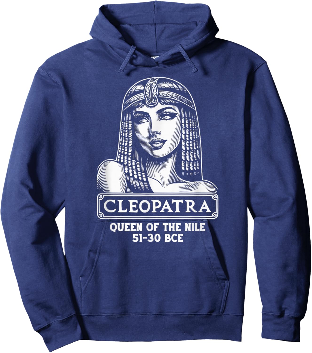 Cleopatra Queen of the Nile Hoodie - Hoodie | Navy