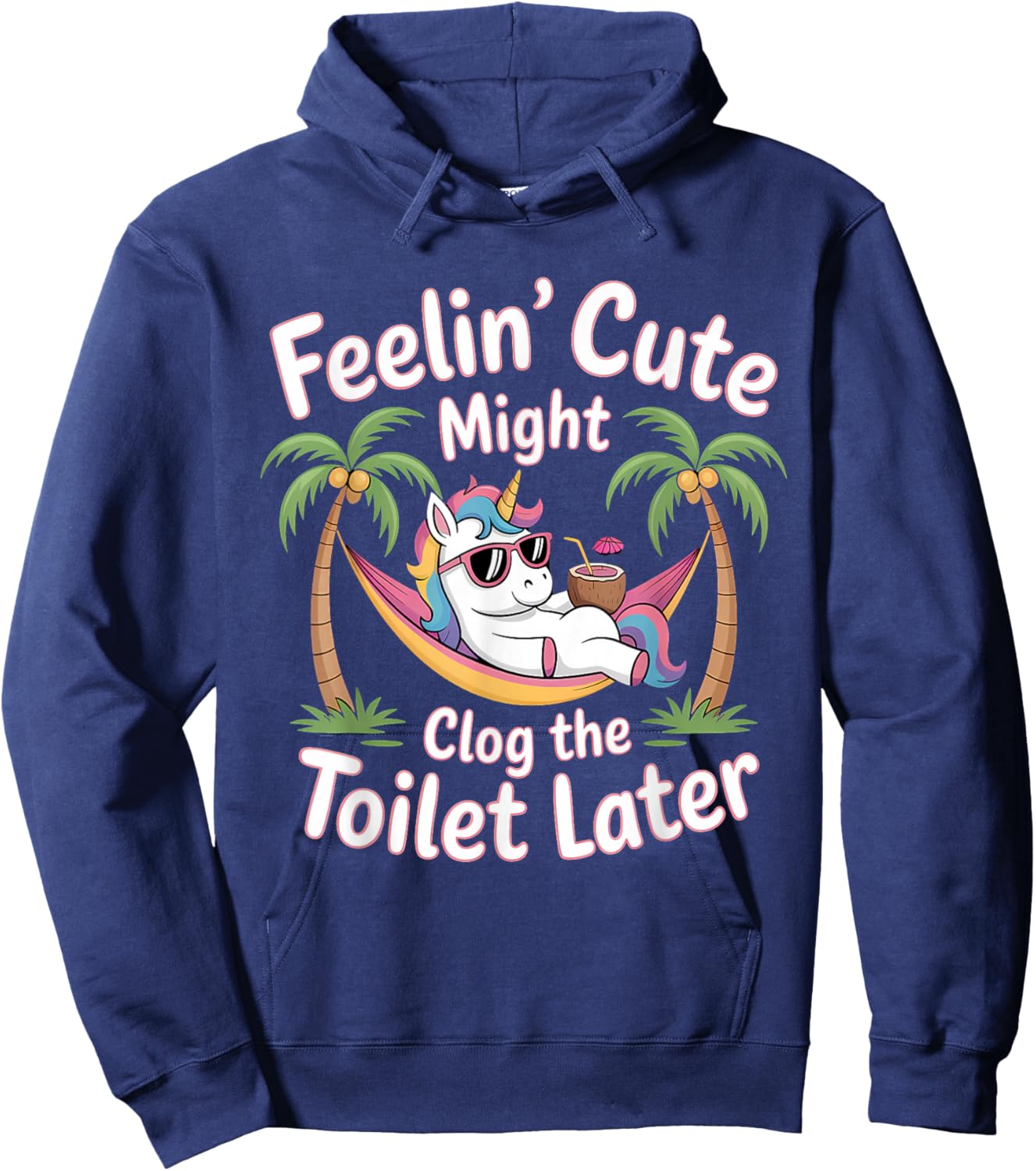 T-Shirt Hoodie - Hoodie | Navy
