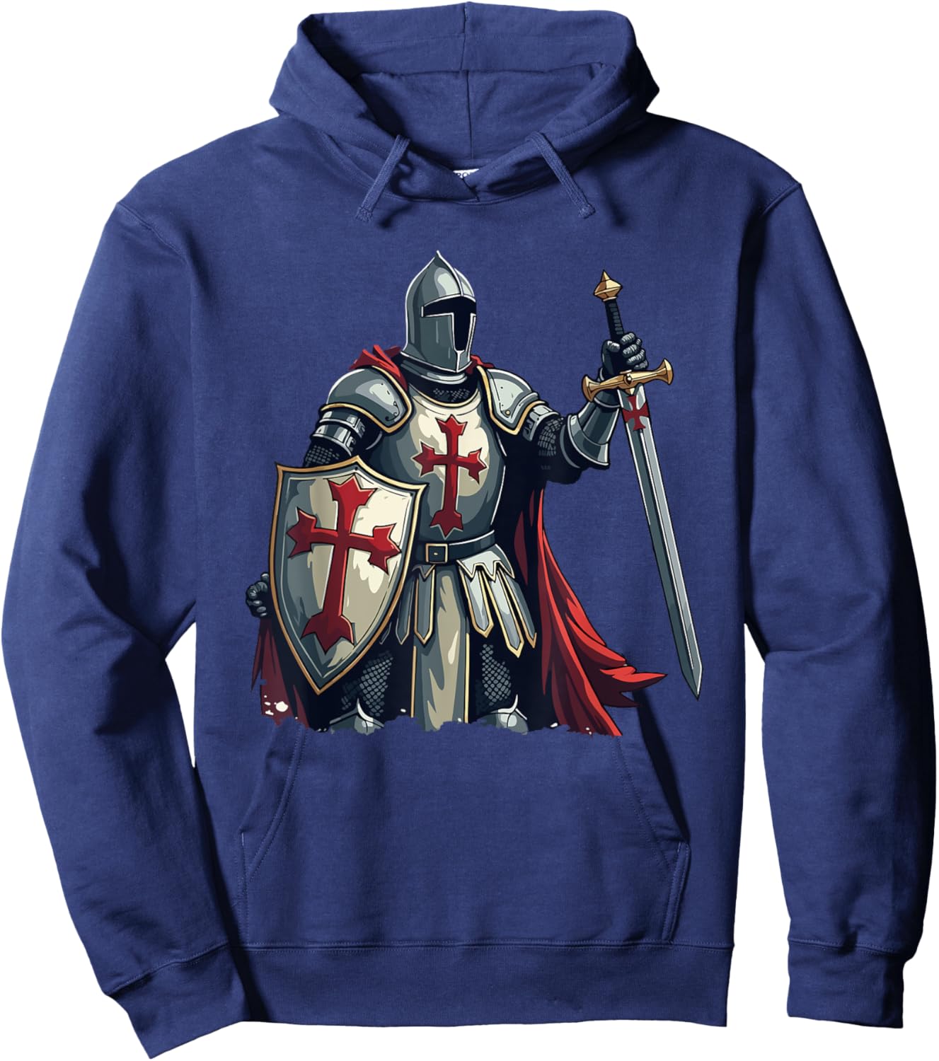 Templar Knight, Warrior & Crusader Hoodie - Hoodie | Navy