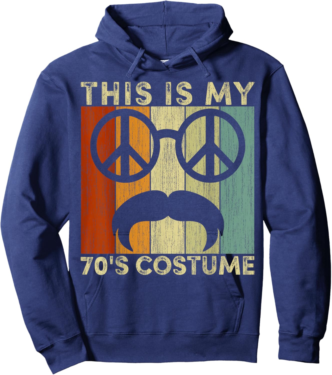 70s shirts This Is My 70s Costume disco 70's Hoodie - Hoodie | Navy
