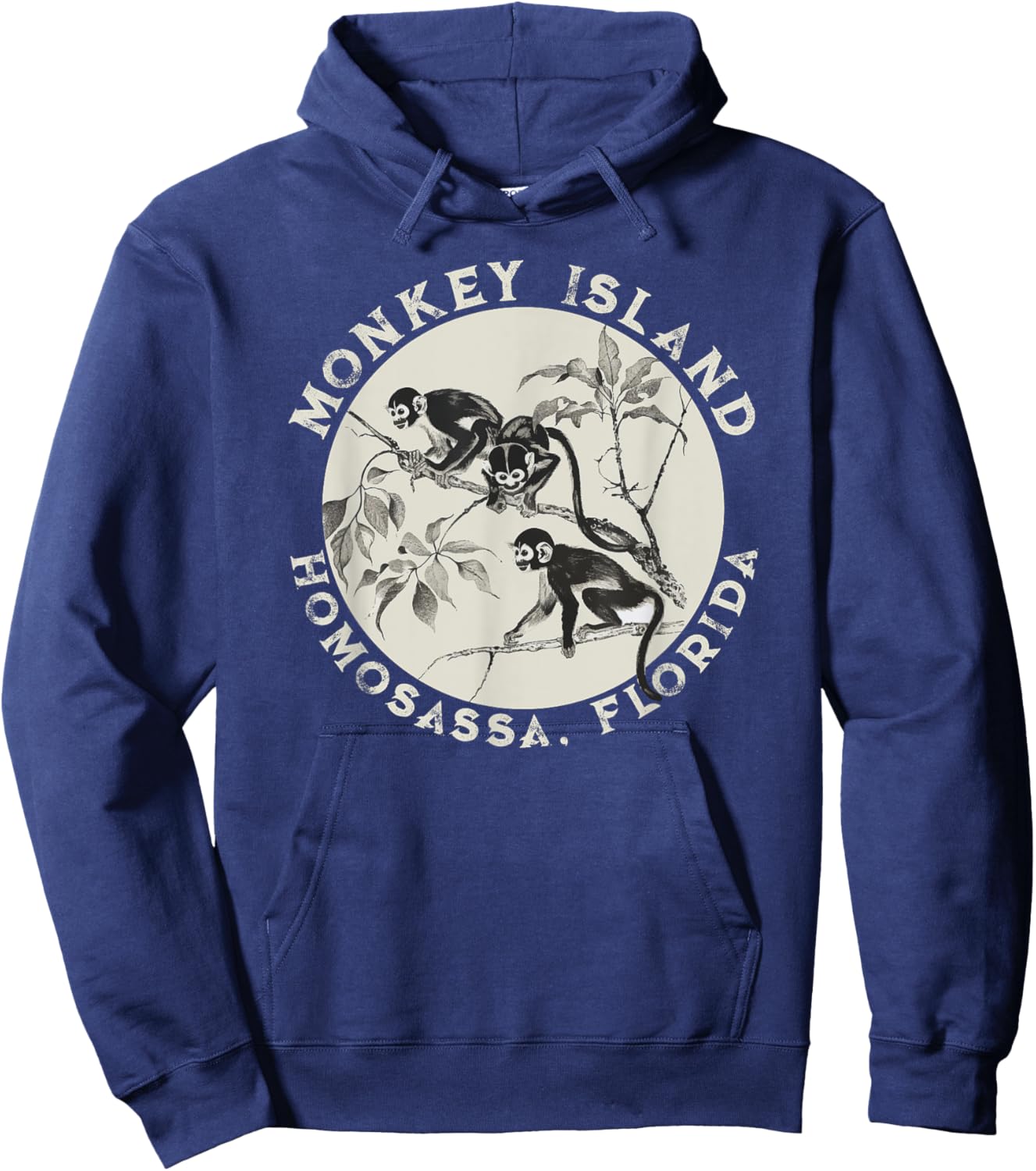 Homosassa Florida Island Of The Spider Monkeys Hoodie - Hoodie | Navy