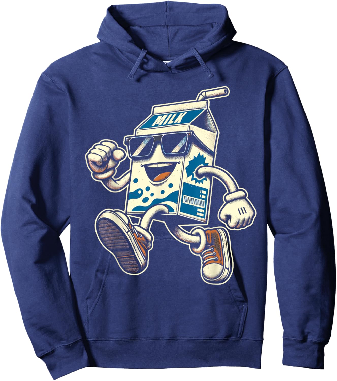 80s 90s Milk Carton Men Women Kids Funny Retro Hoodie - Hoodie | Navy