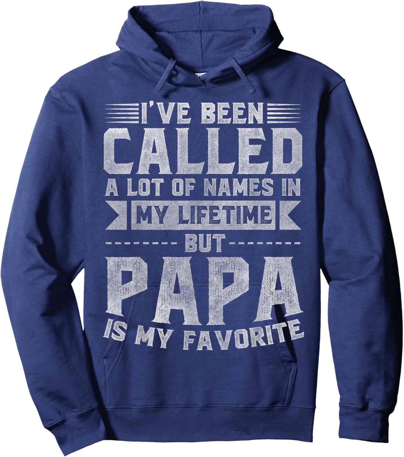 Papa Is My Favorite Name - Father's Day Papa Hoodie - Hoodie | Navy