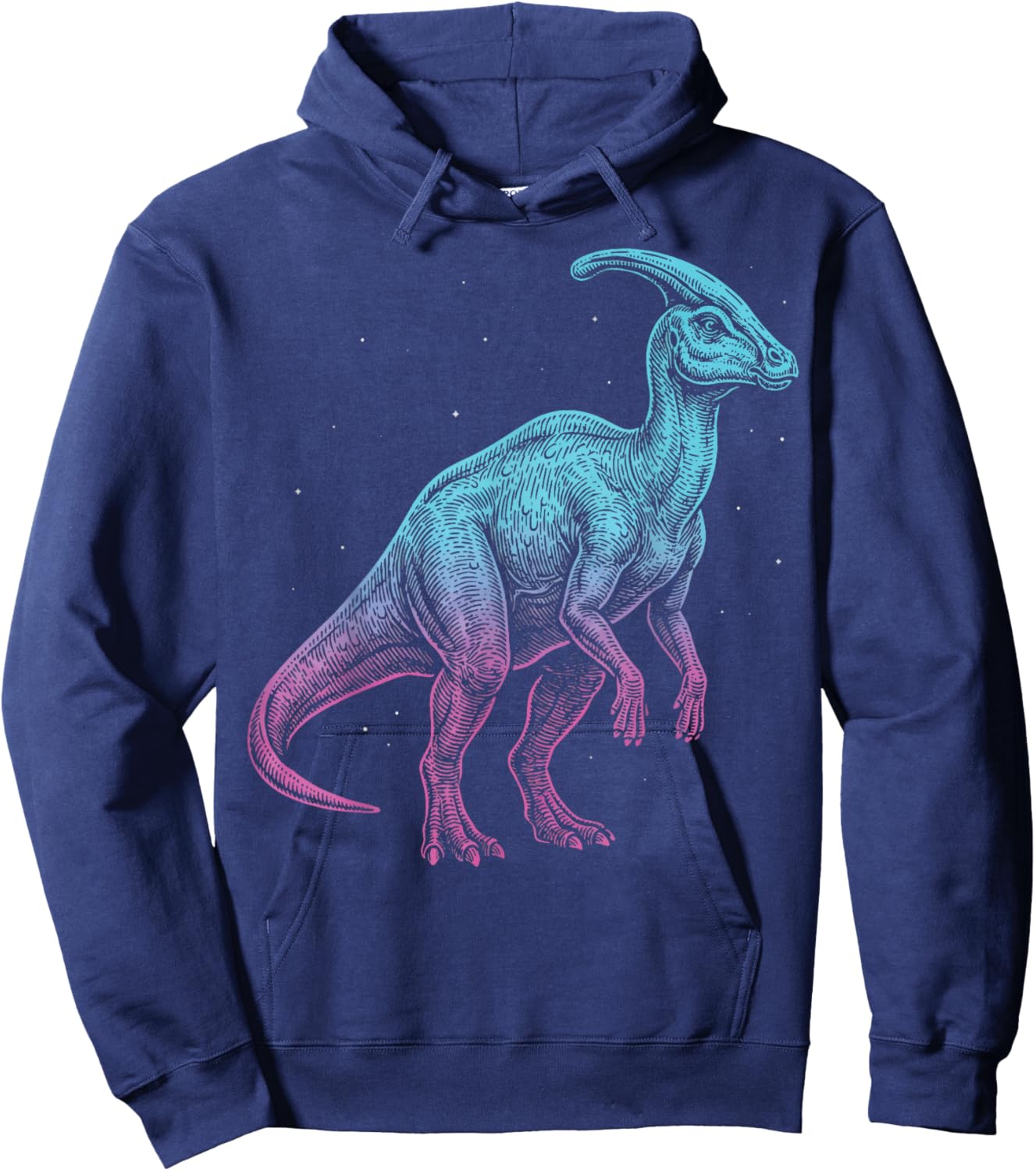 Parasaurolophus Illustration Parasaur Hoodie - Hoodie | Navy