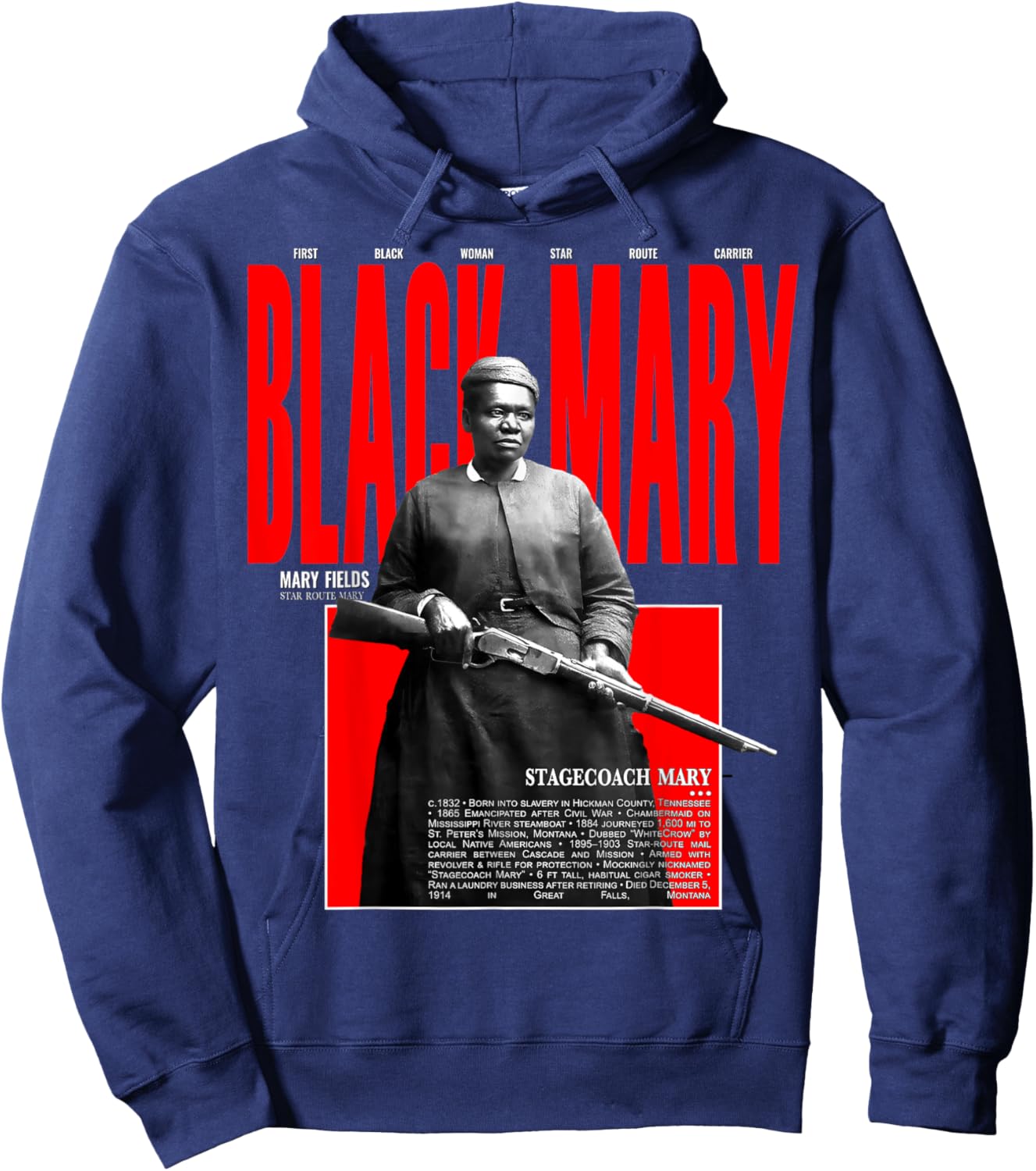 Stagecoach Mary Fields Six Shooter Guardian Hoodie - Hoodie | Navy