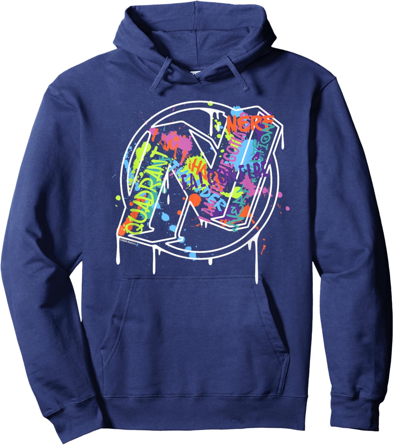 Nerf Graffiti Drips Hoodie - Hoodie | Navy