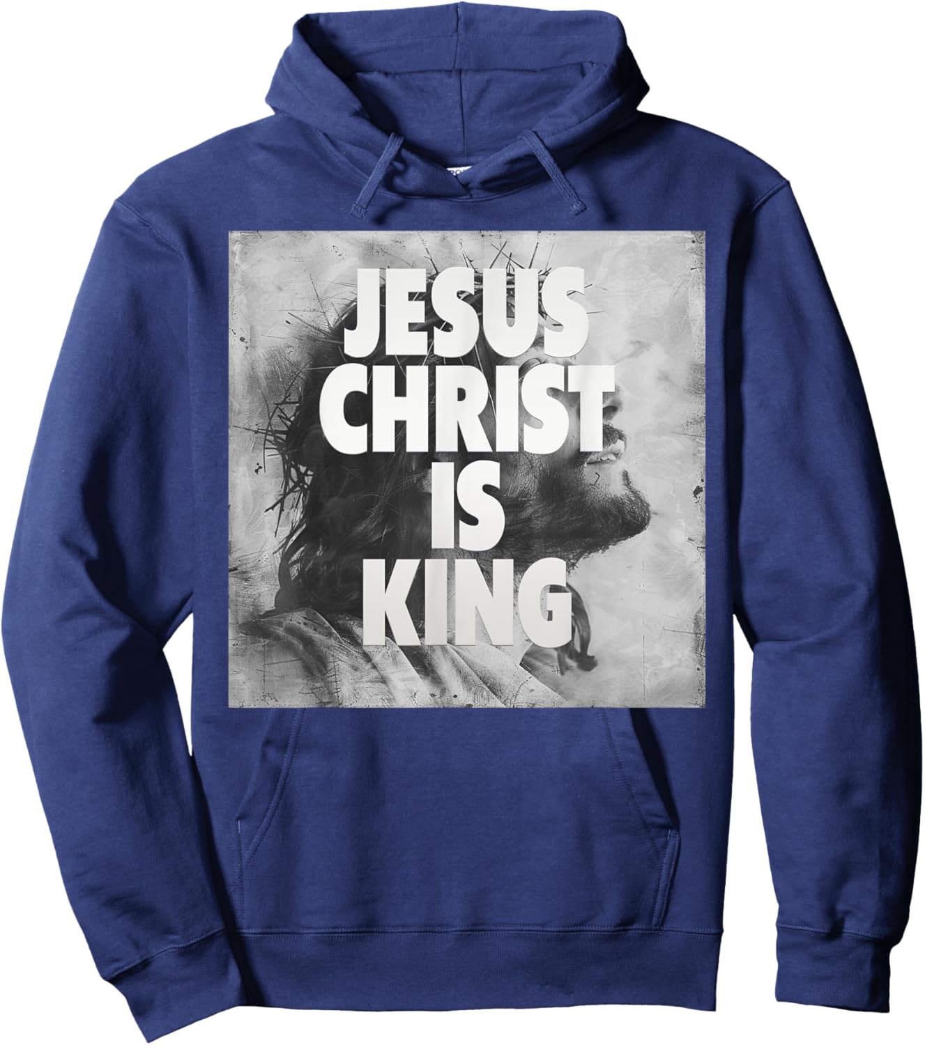 Jesus Christ is King, Jesus Hoodie - Hoodie | Navy