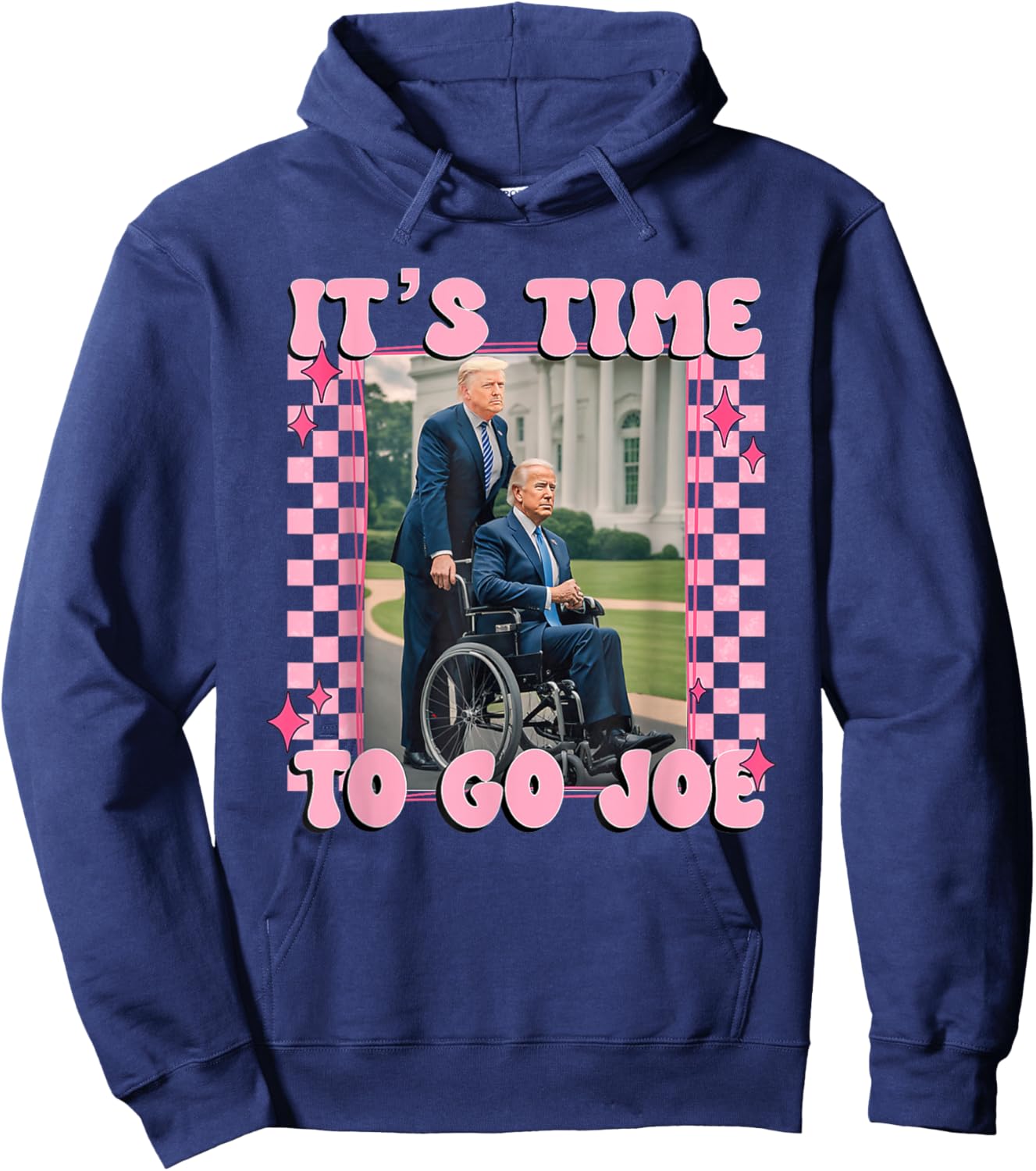 It's Time To Go Joe Shirt Funny Trump 2024 Hoodie - Hoodie | Navy