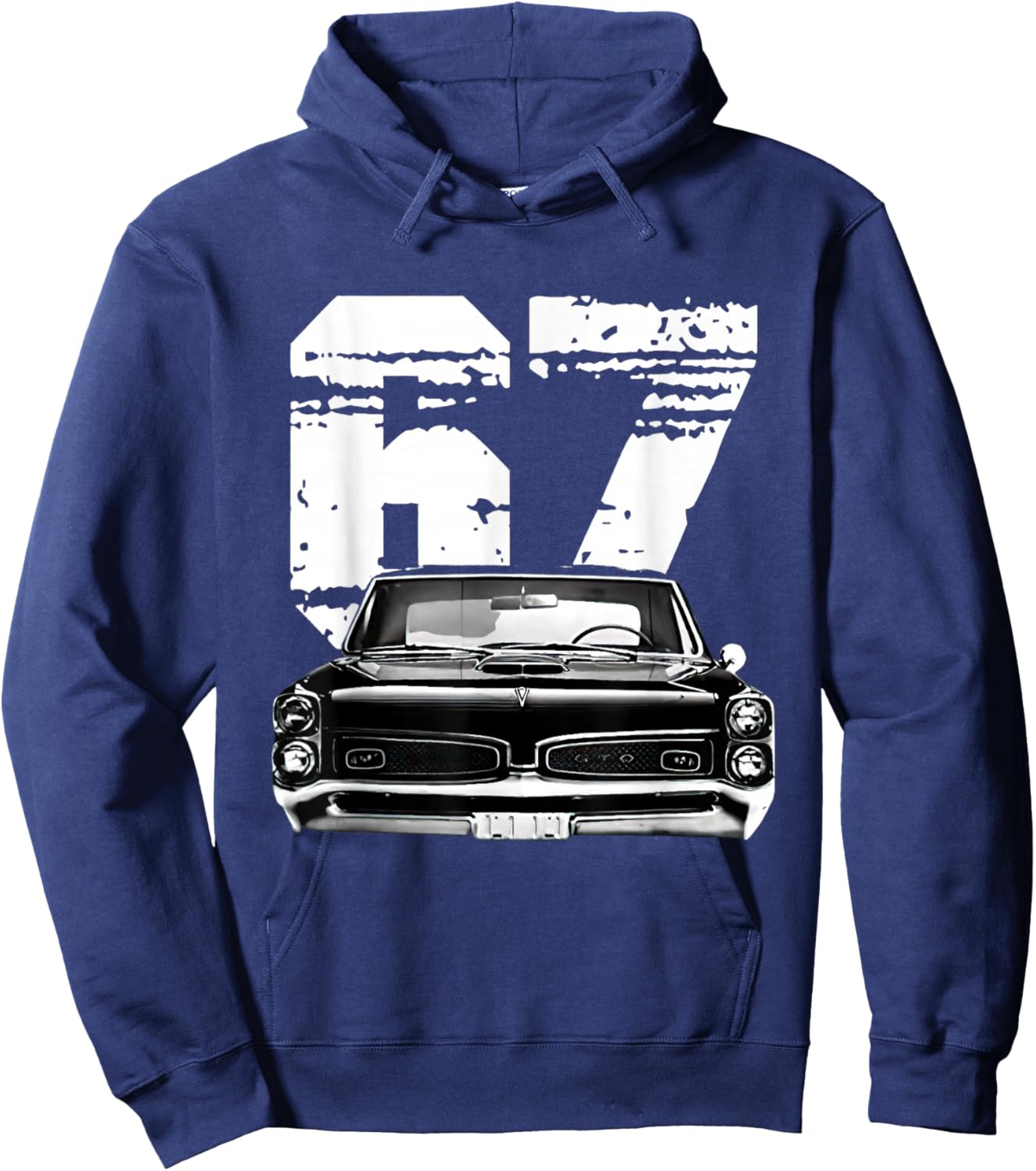 1967 67 GTO Classic Car Old School Muscle Car Hoodie - Hoodie | Navy