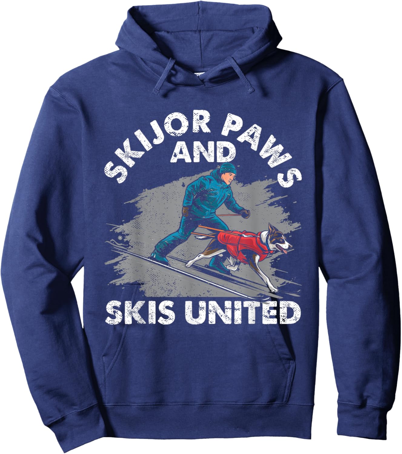 Skijor Paws And Skis United Hoodie - Hoodie | Navy