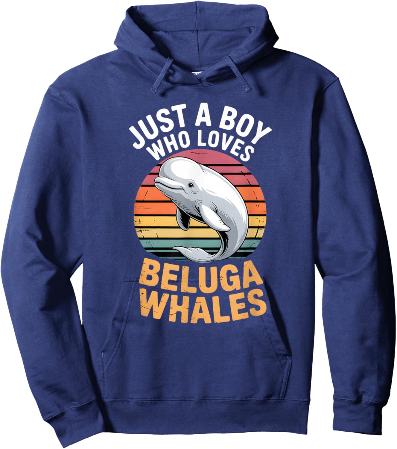 Boys Beluga Whale Hoodie - Hoodie | Navy
