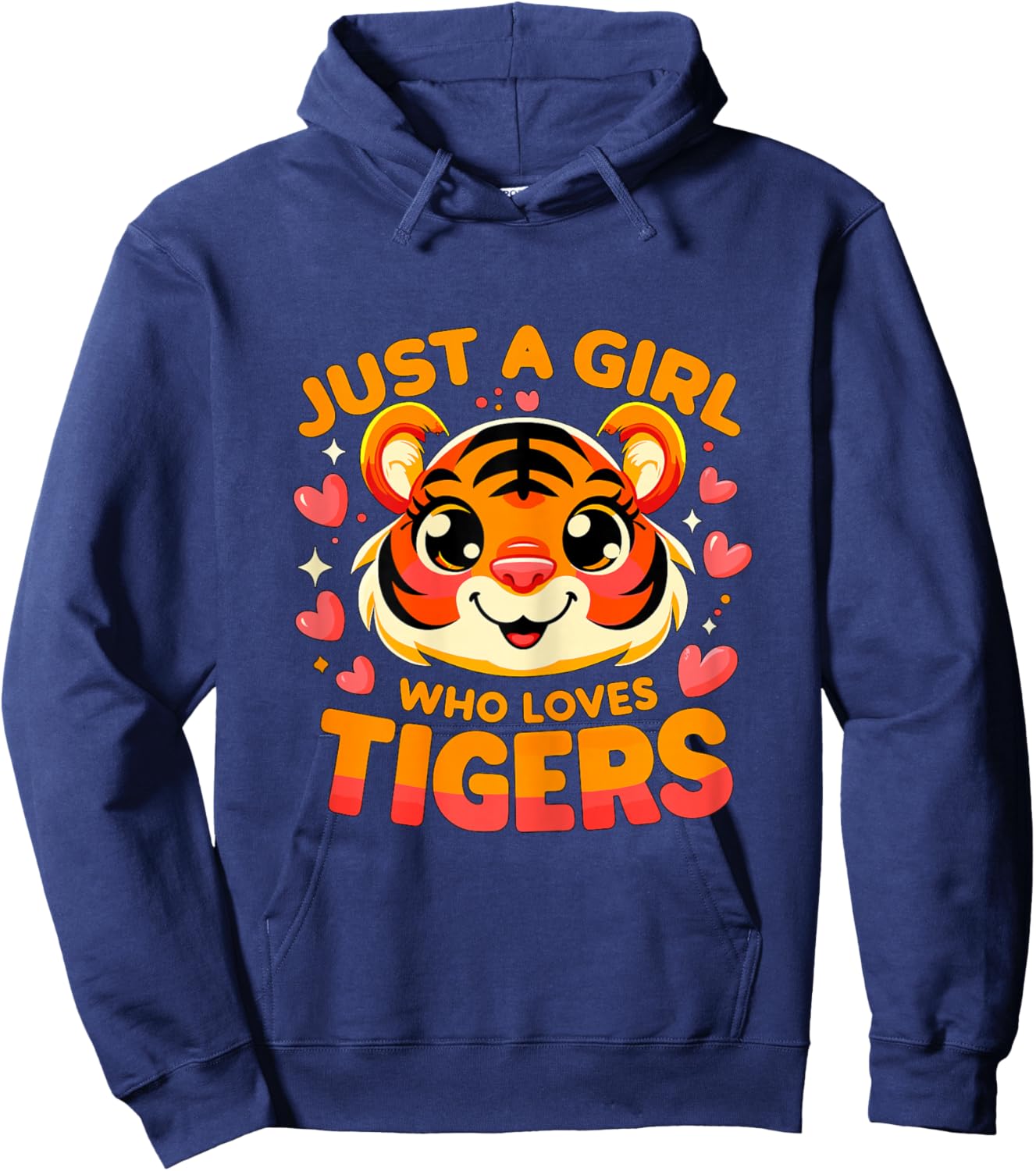Just a Girl who loves Tigers Hoodie - Hoodie | Navy