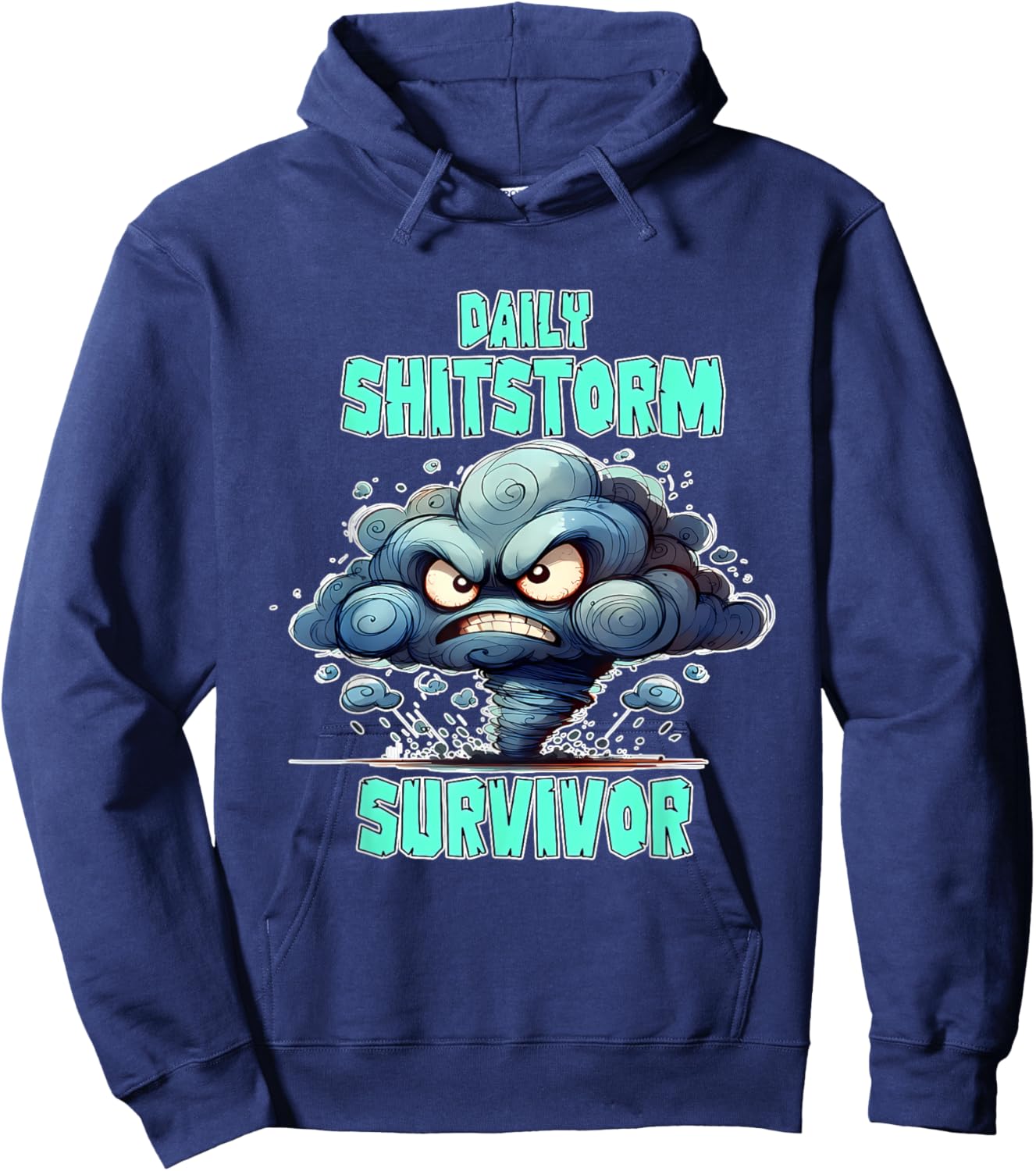 Daily Shitstorm Survivor Funny Hoodie - Hoodie | Navy