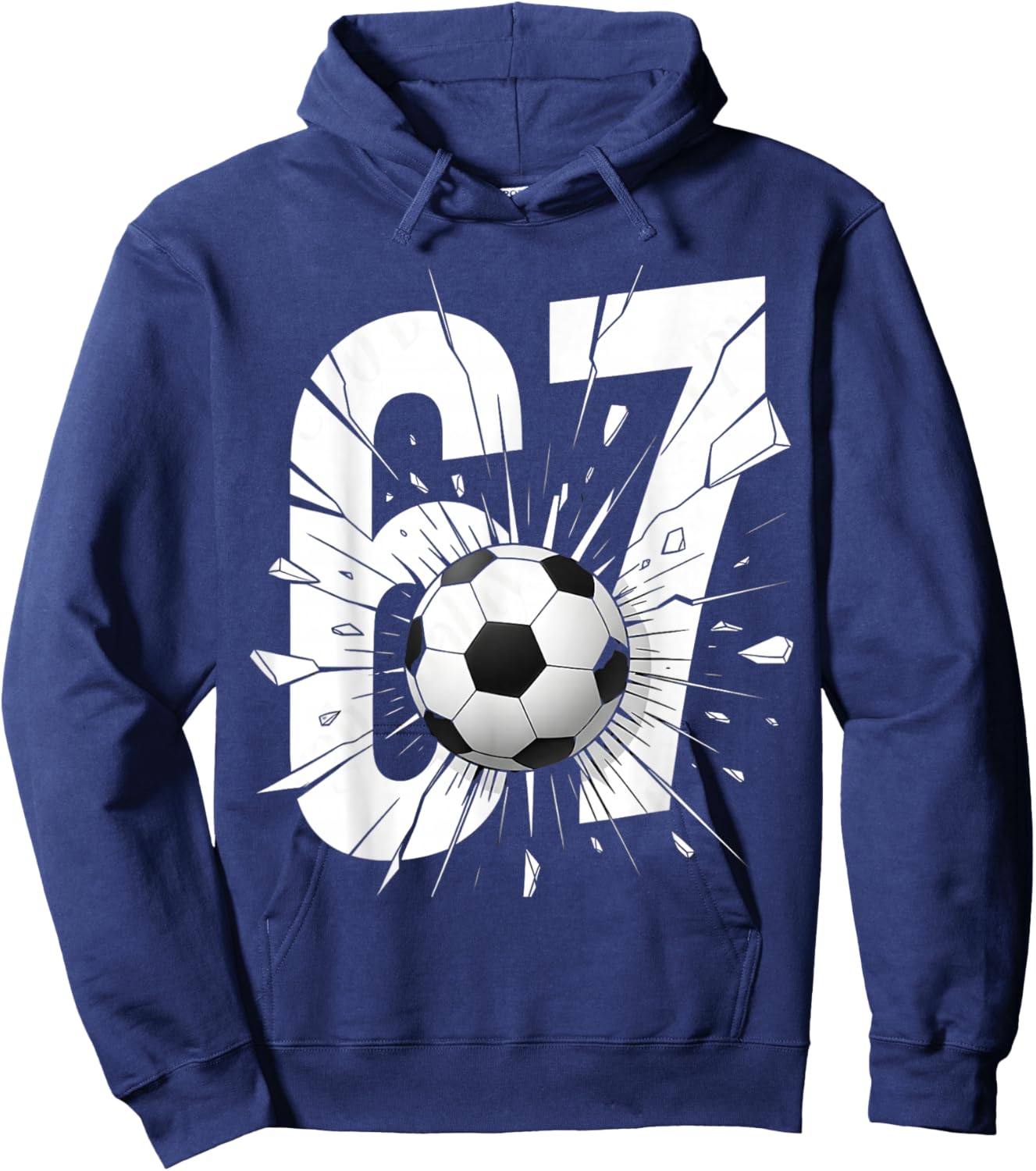 67 Soccer Six Seven Soccer Boys Youth Soccer Hoodie - Hoodie | Navy