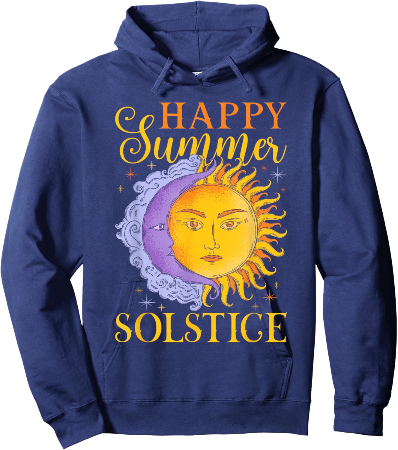 Happy Summer Solstice Festival Hoodie - Hoodie | Navy