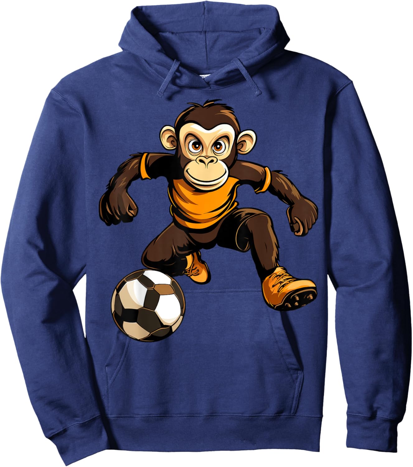 Monkey Soccer Hoodie - Hoodie | Navy