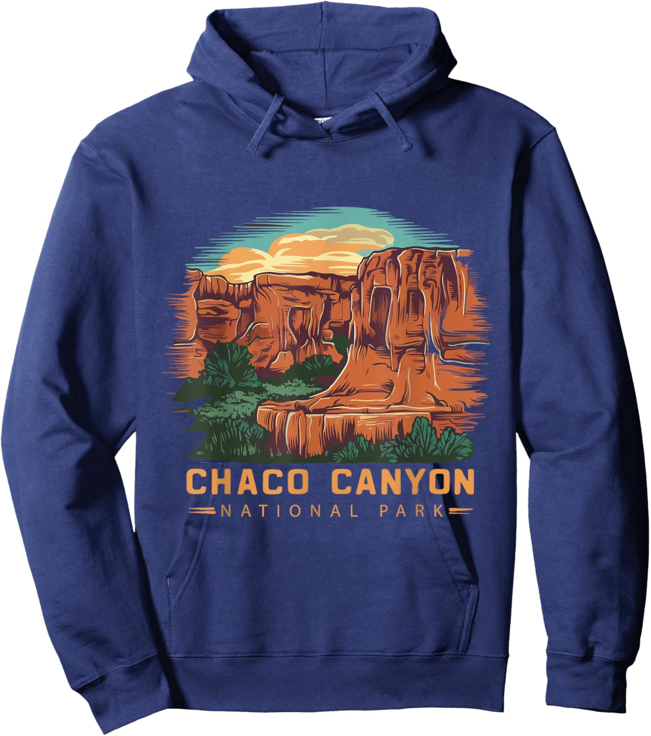 Chaco Canyon National Park Hoodie - Hoodie | Navy