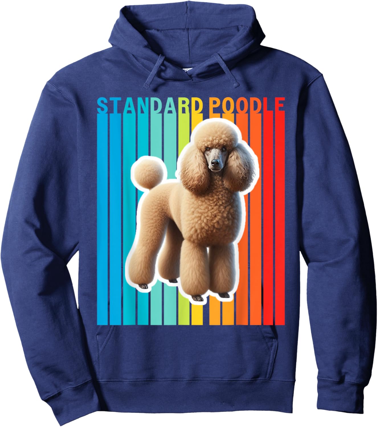 Colorful Standard Poodle Hoodie - Hoodie | Navy