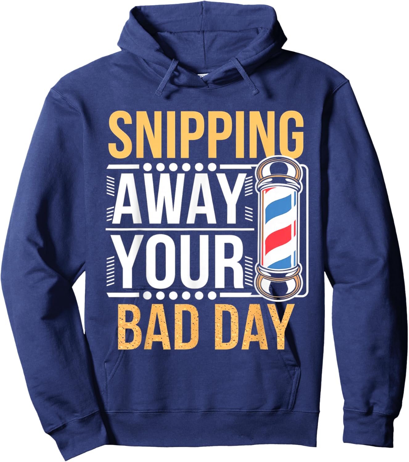 Funny Barber Hairdresser Hairstylist Quote Hoodie - Hoodie | Navy