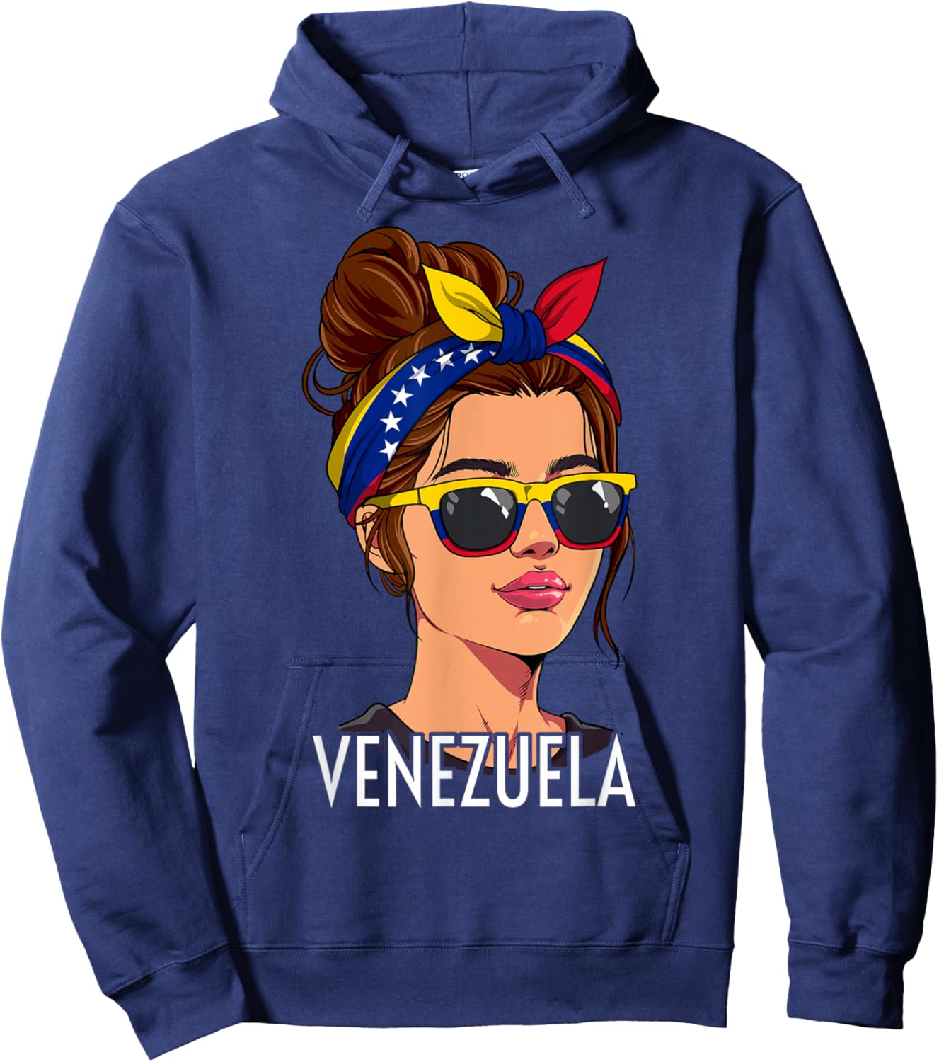 Venezuela Woman Venezuelan Hoodie - Hoodie | Navy