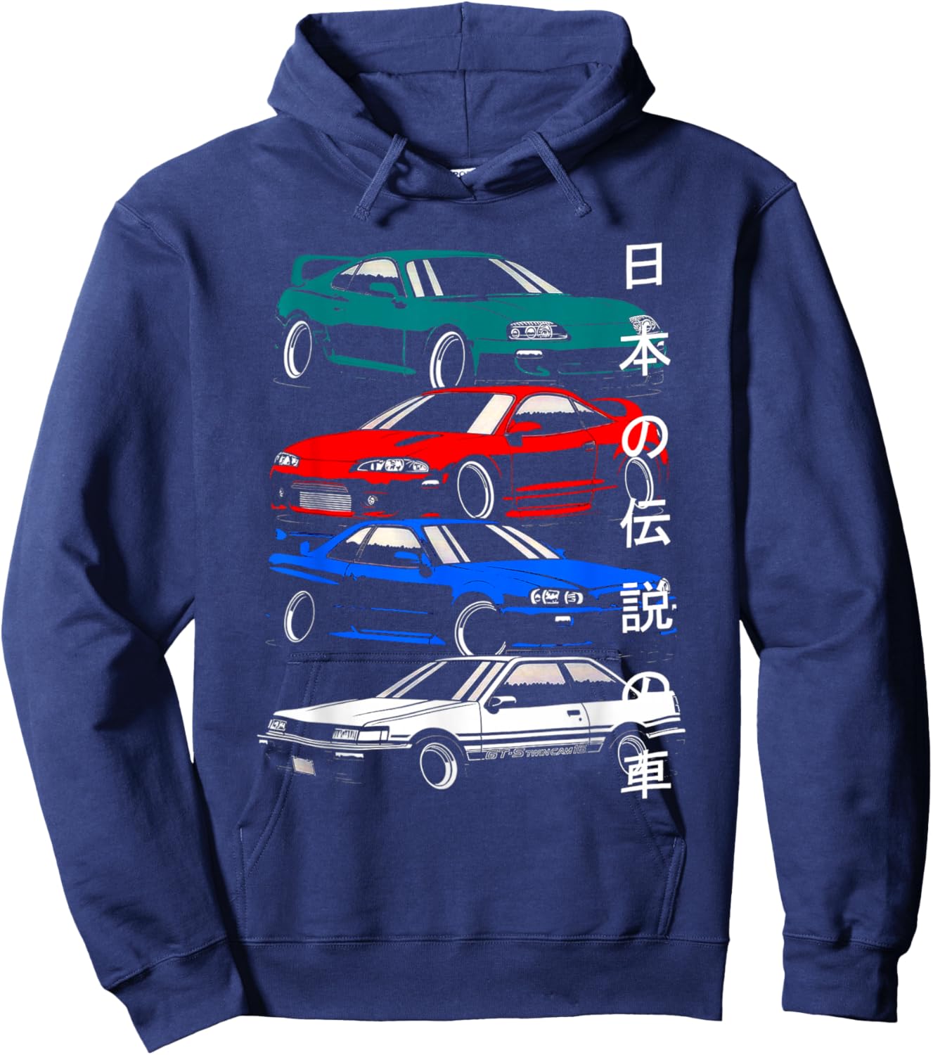 T-Shirt Hoodie - Hoodie | Navy
