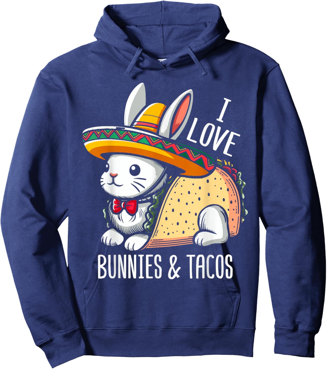 Taco Bunny Taco Love Rabbit Hoodie - Hoodie | Navy