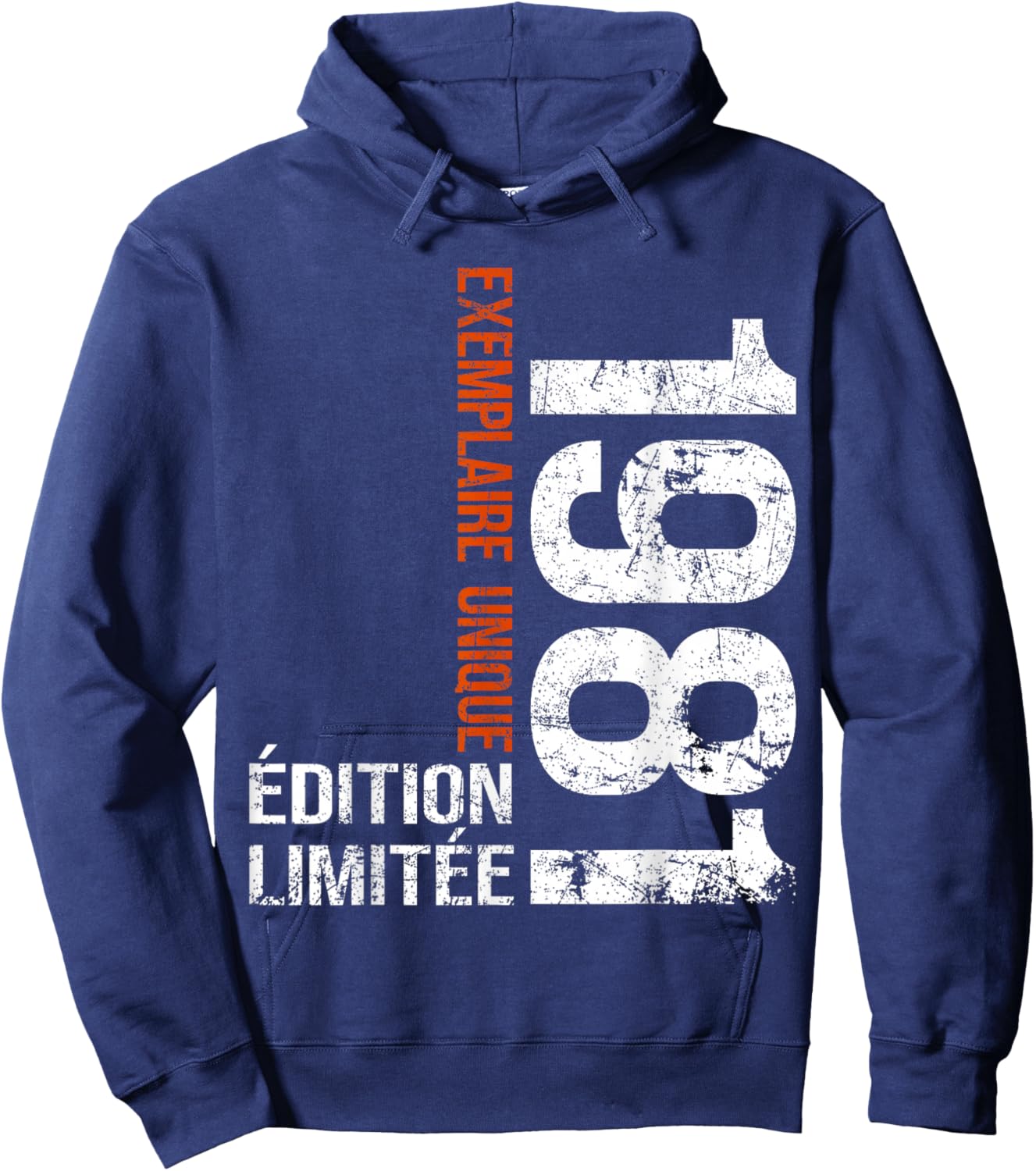 Vintage 1981 Gift 45 Years Man Birthday Humour Hoodie - Hoodie | Navy