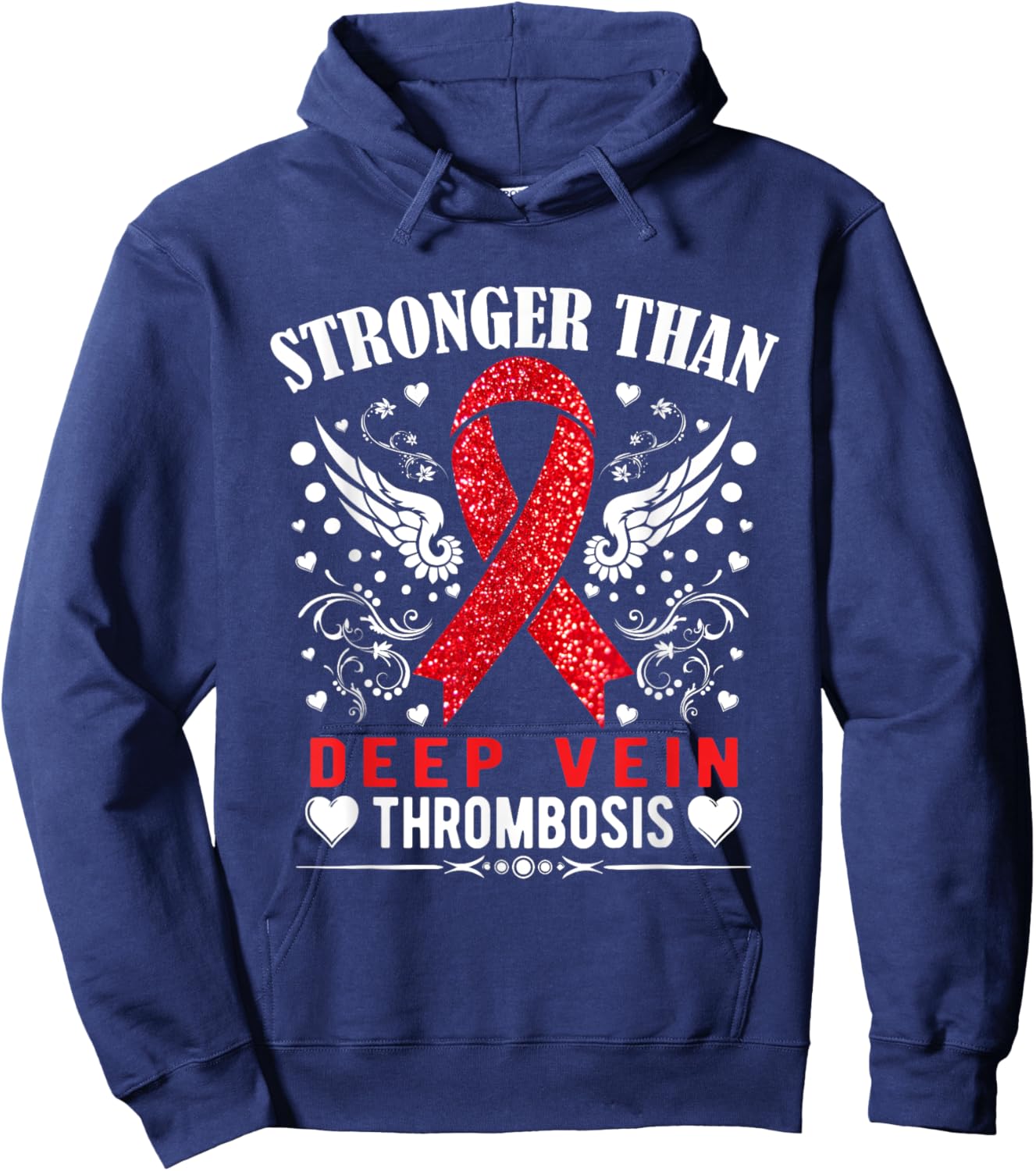 Deep Vein Thrombosis Awareness DVT Hoodie - Hoodie | Navy