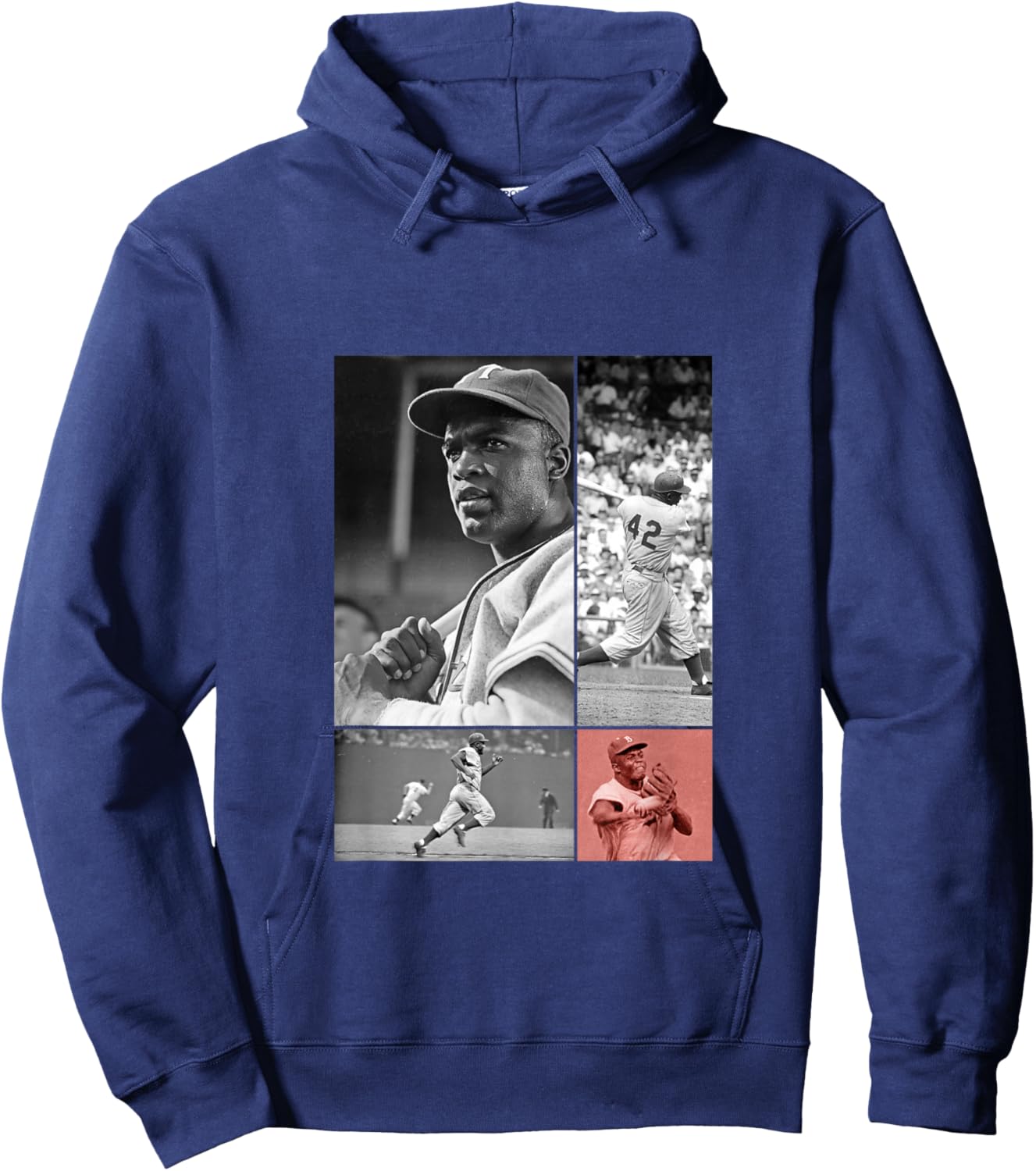 Jackie Robinson_Baseball_035 Hoodie - Hoodie | Navy