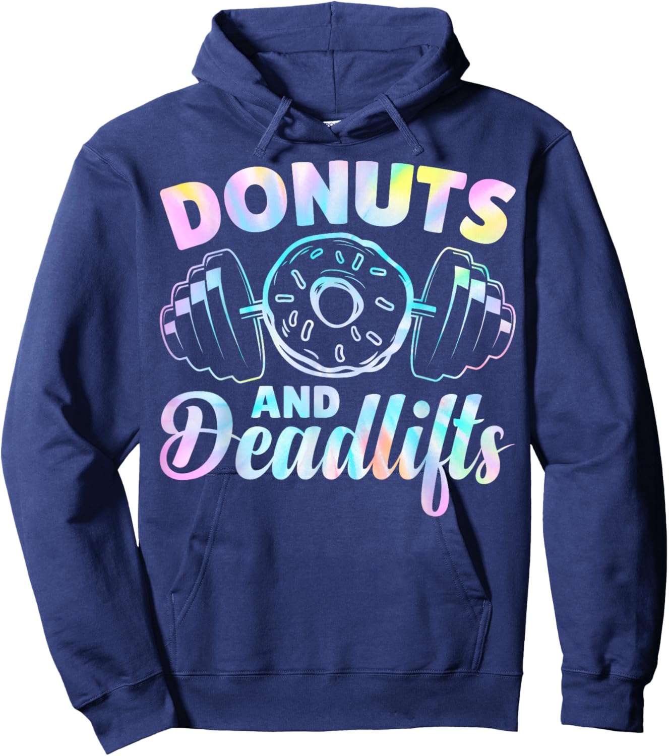 Donuts and Deadlifts Hoodie - Hoodie | Navy