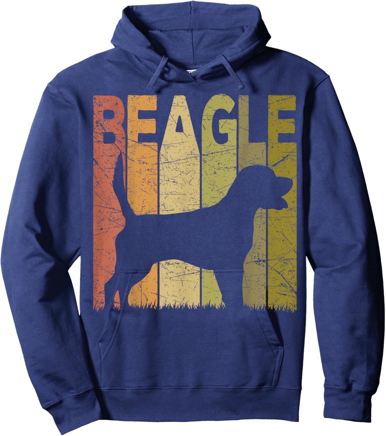 Beagle Vintage Beagle Dog Retro Beagle Lover Hoodie - Hoodie | Navy