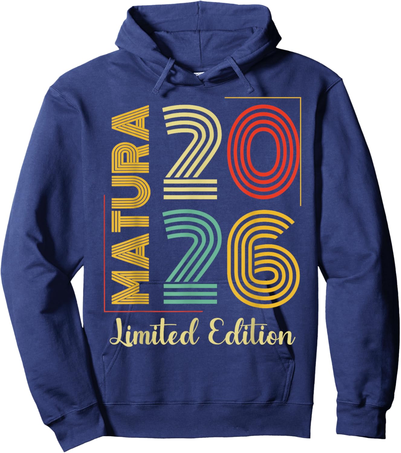 Matura 2026 Geschafft Retro Maturaabschluss Hoodie - Hoodie | Navy