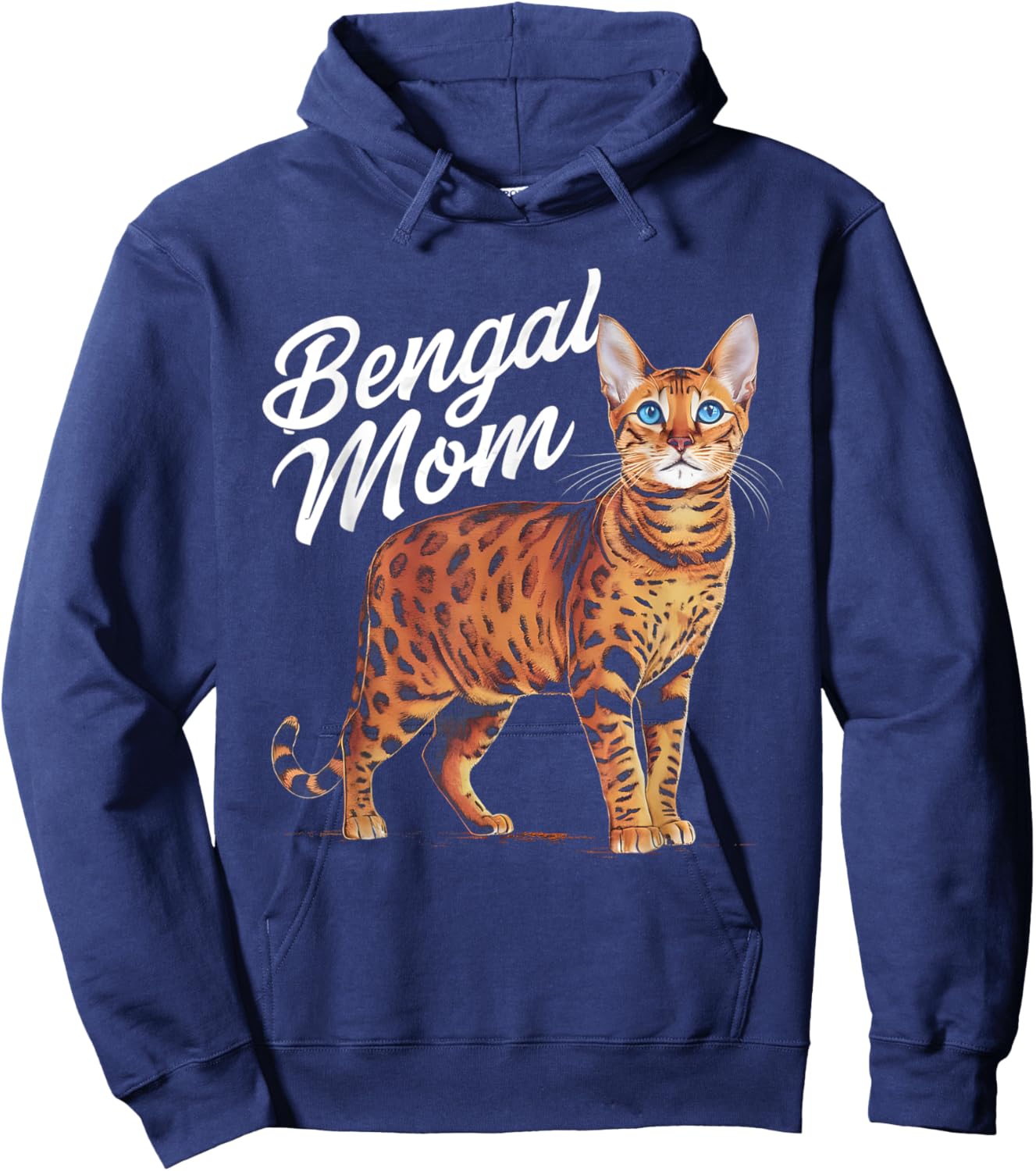 Bengal Mom Hoodie - Hoodie | Navy