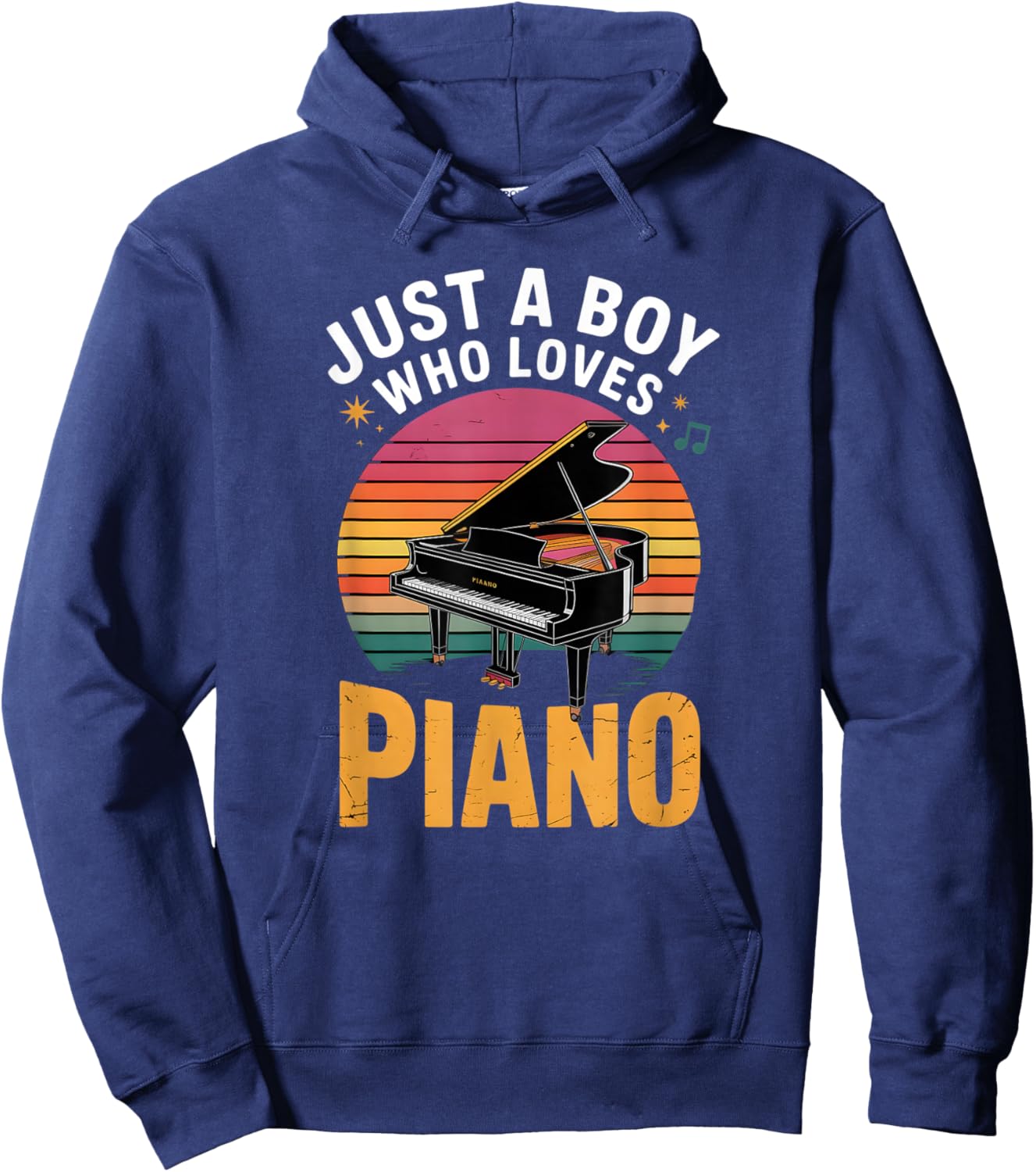 Boys Piano Hoodie - Hoodie | Navy