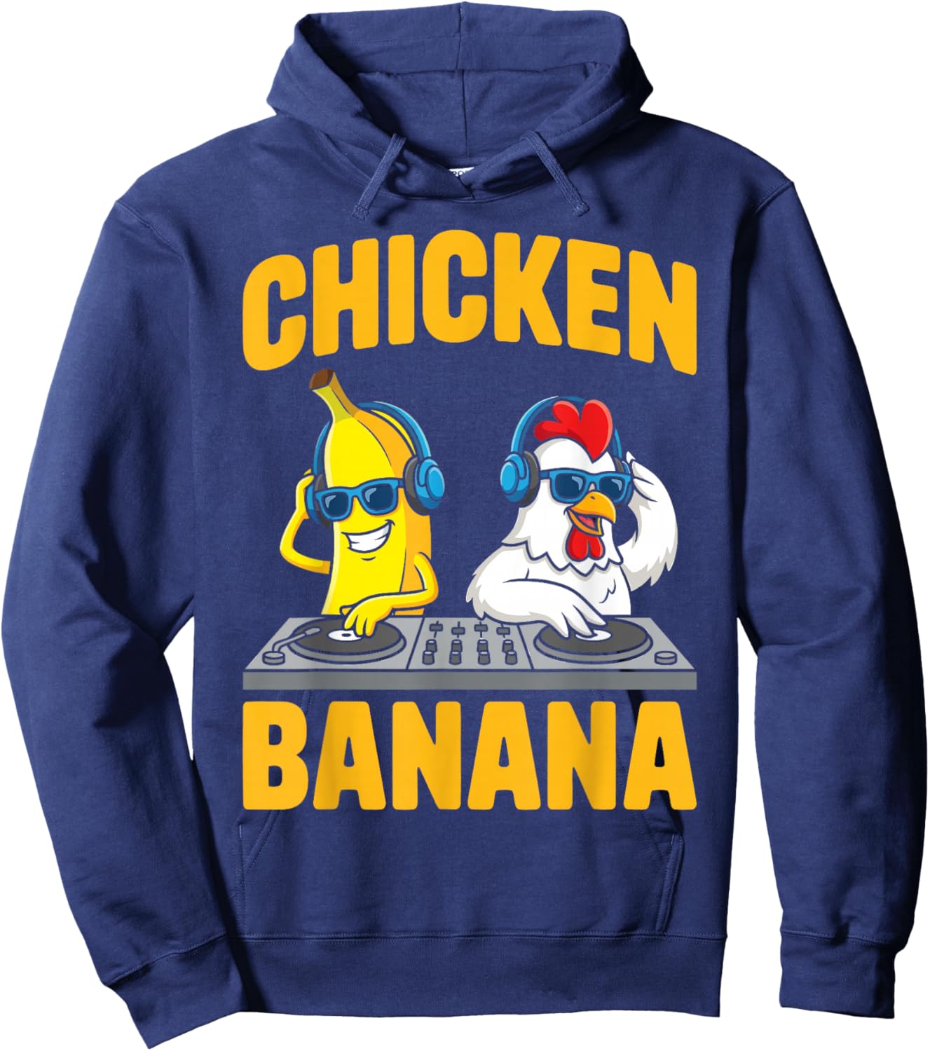 Funny Chicken Banana Hoodie - Hoodie | Navy