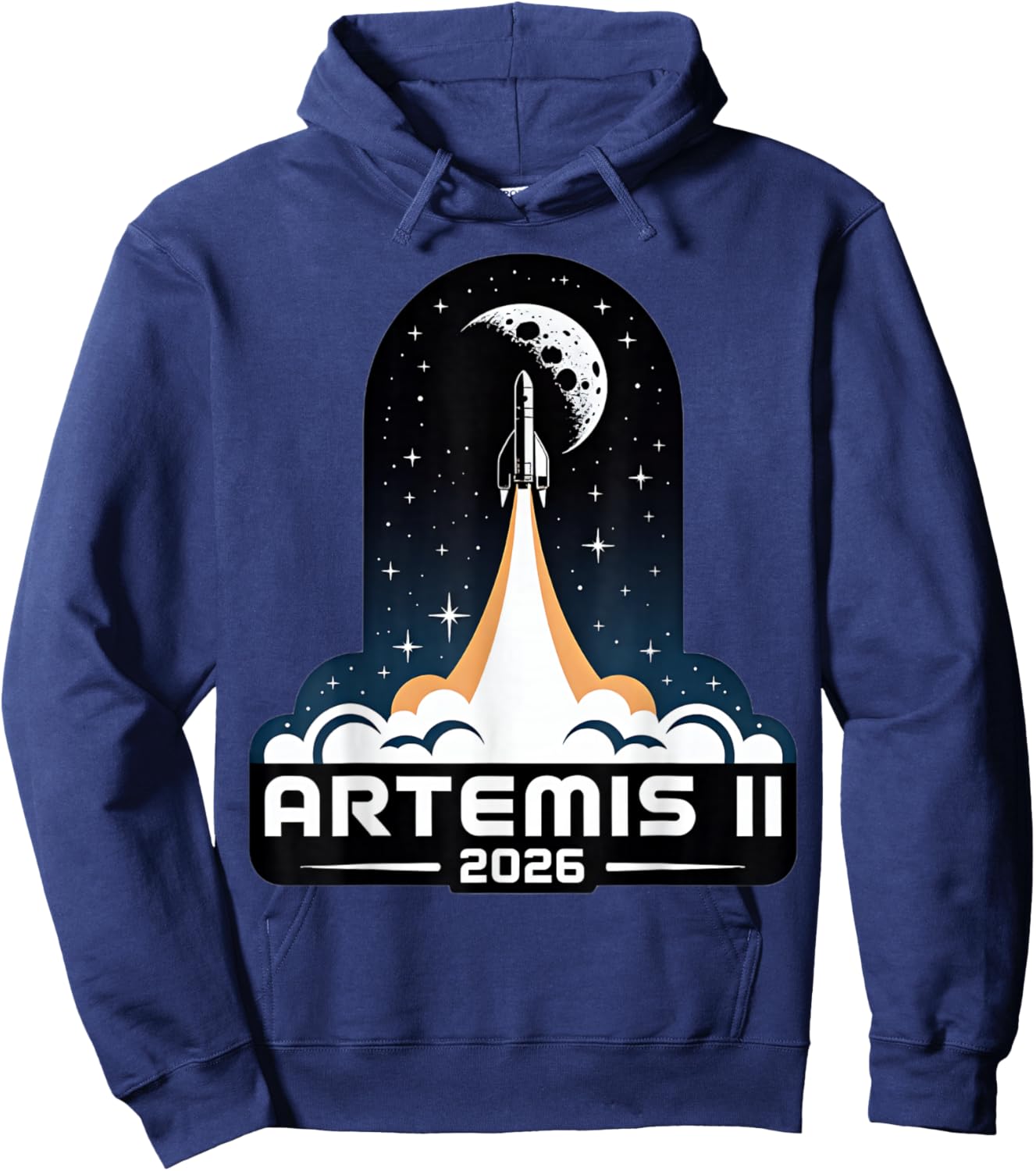 Artemis II Launch to The Moon 2026 Hoodie - Hoodie | Navy