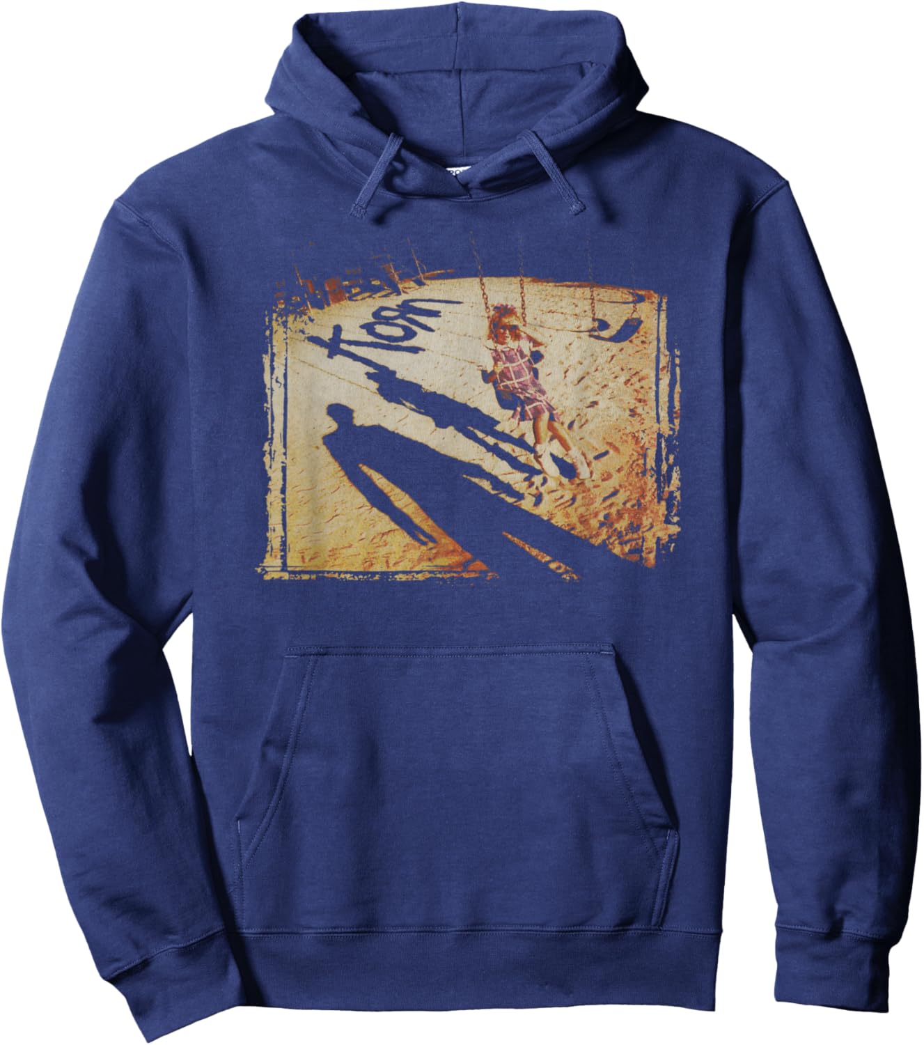 Korn Swing Set Cover , Black, S Hoodie - Hoodie | Navy