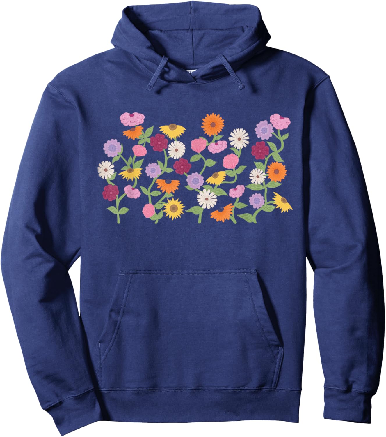 Eras Piano Flowers Hoodie - Hoodie | Navy