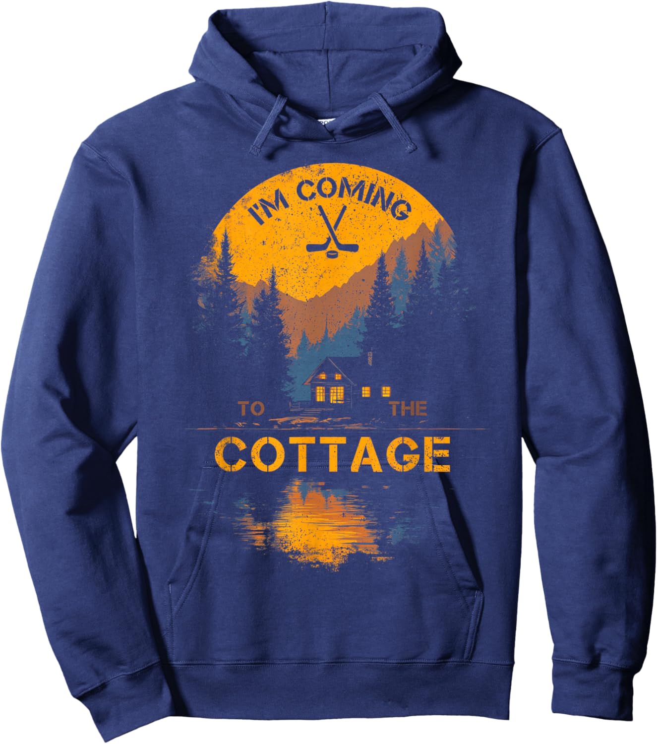 I'm Coming to The Cottage Hoodie - Hoodie | Navy