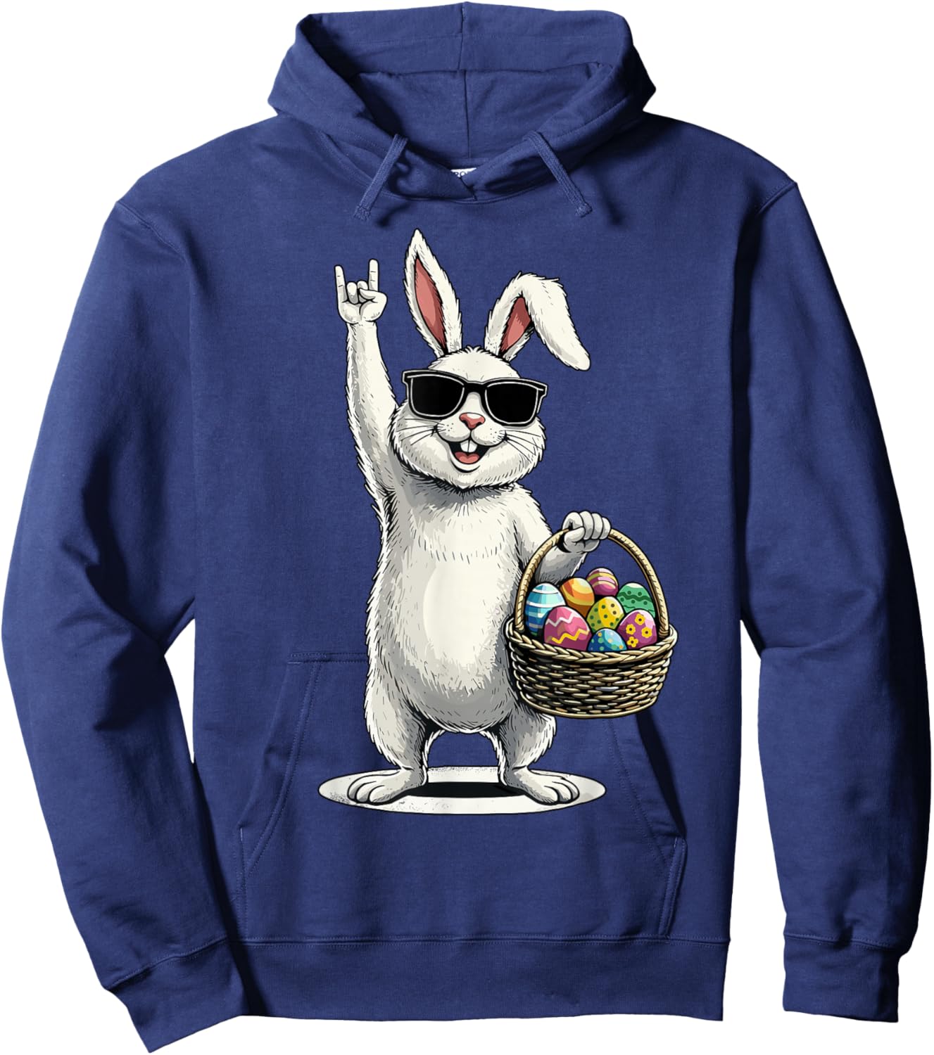 Osterhase schaukeln Ostern lustig Ostern Hoodie - Hoodie | Navy