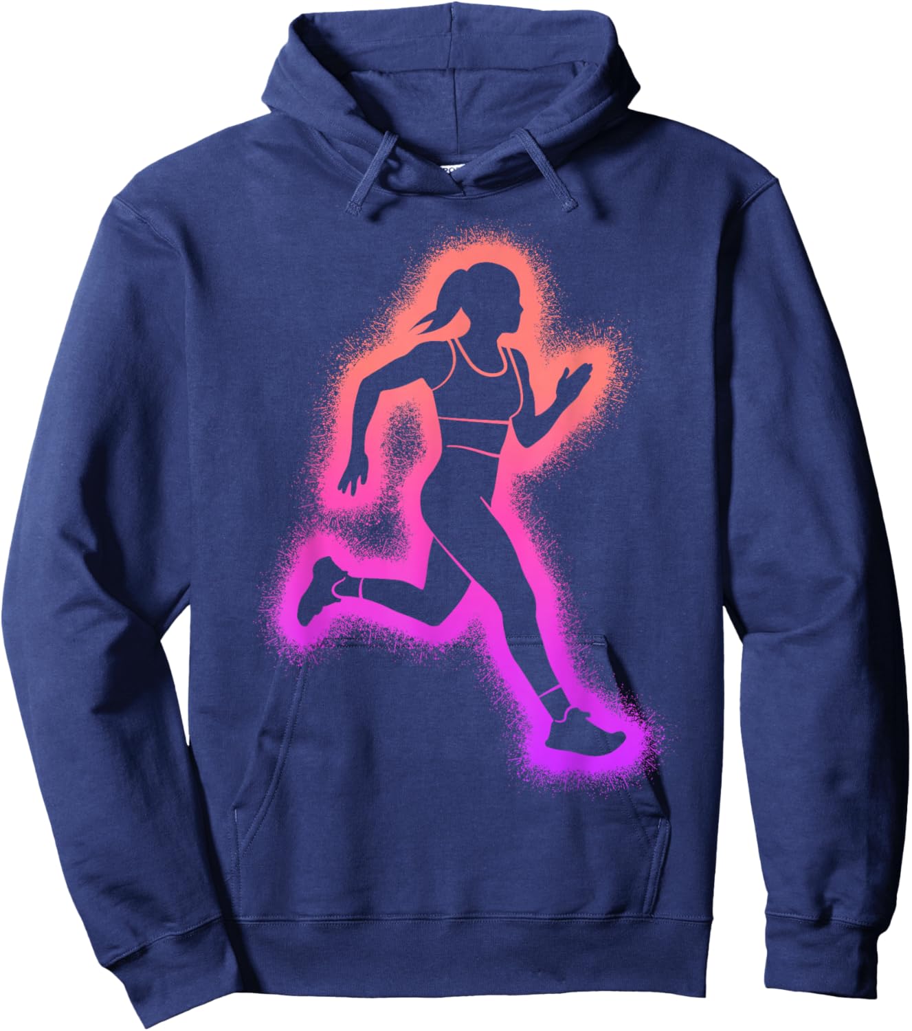 Running, Jogging, Kids, Ladies, Girls, Runners Hoodie - Hoodie | Navy